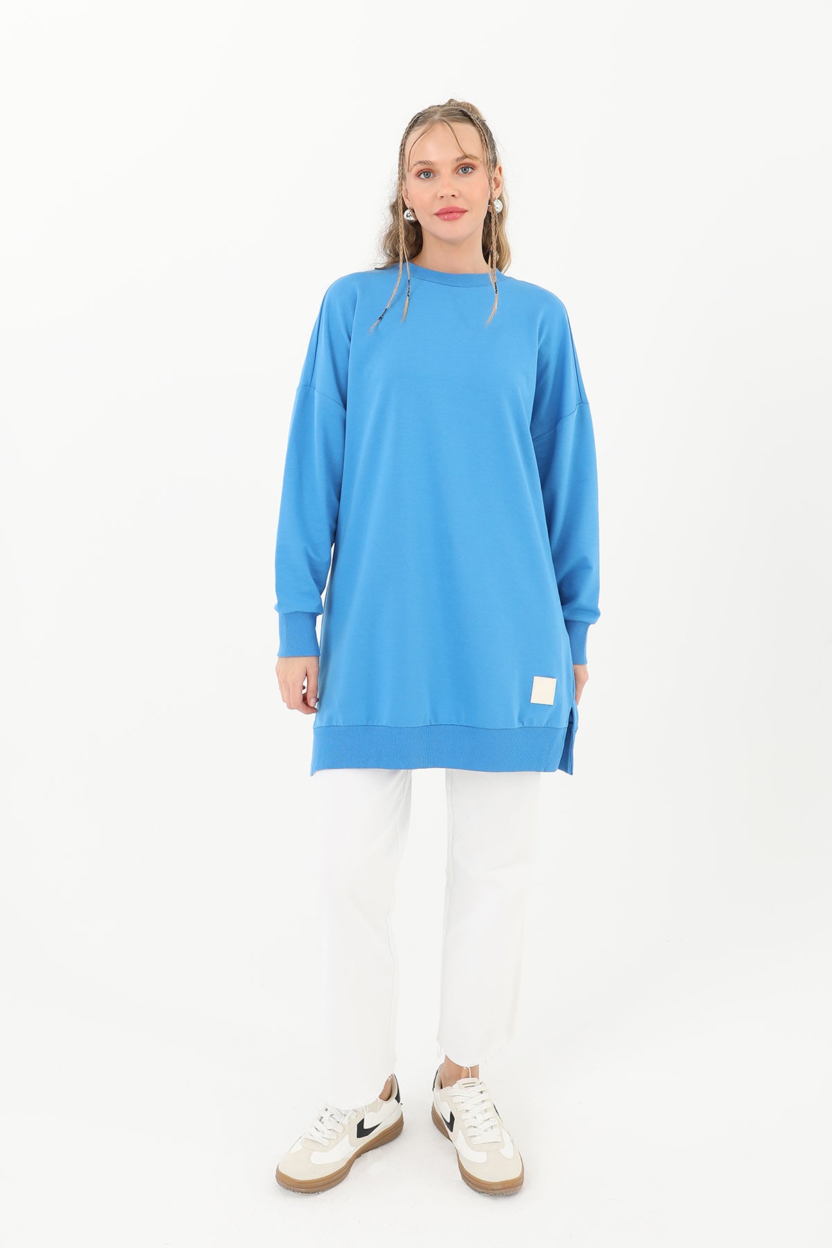Sky Ease Modest Oversized Casual Tunic