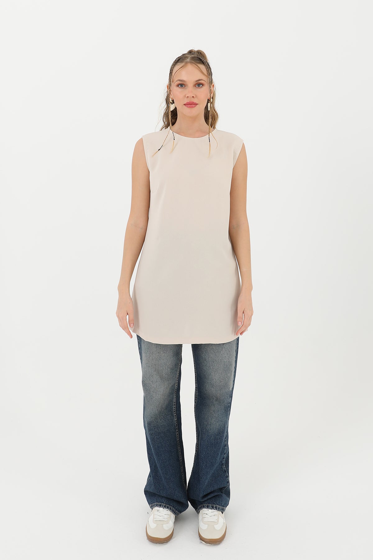 basic longline undershirt for modest dressing
