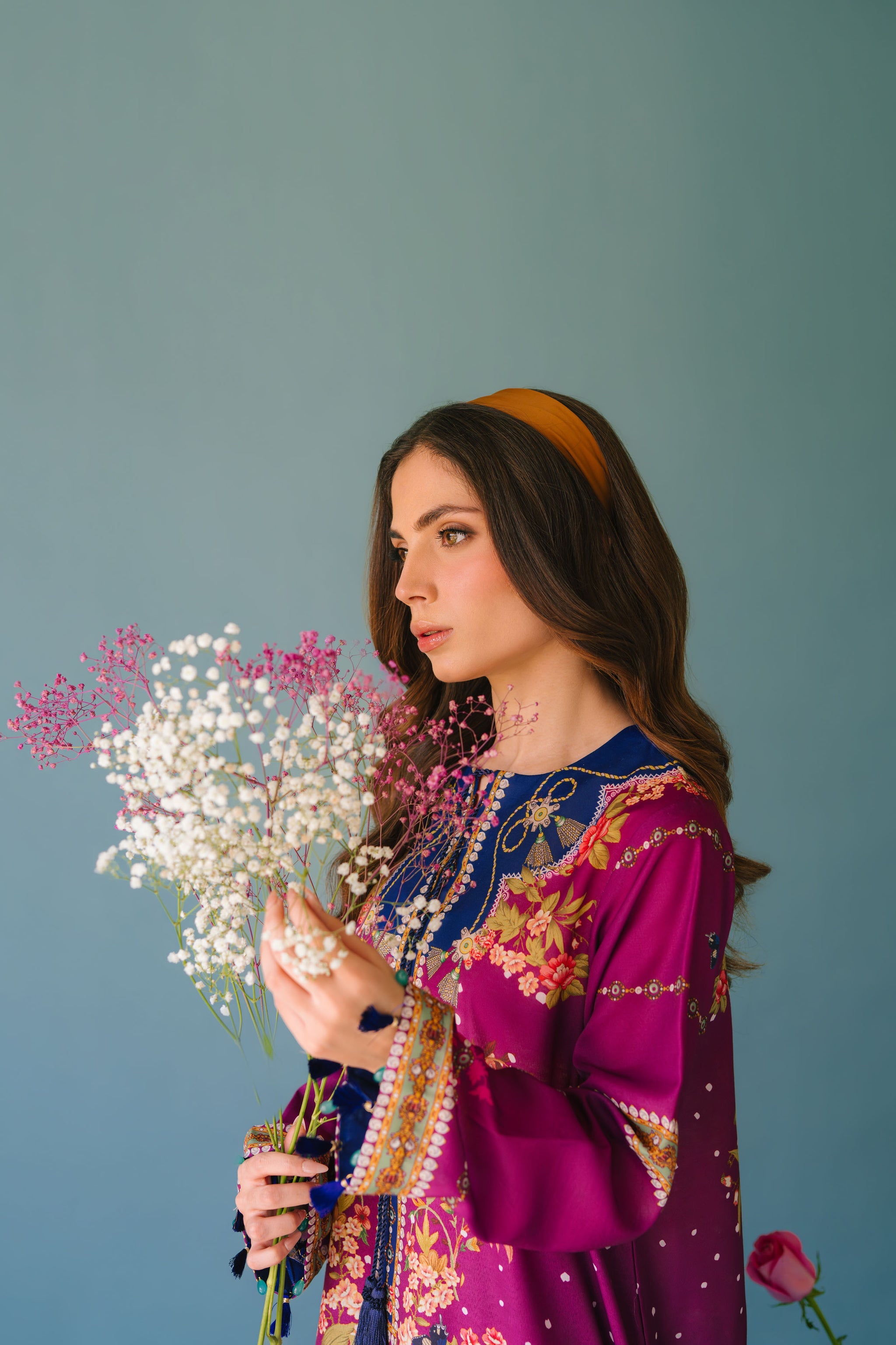 Magenta Bloom Modest Co-Ord Set