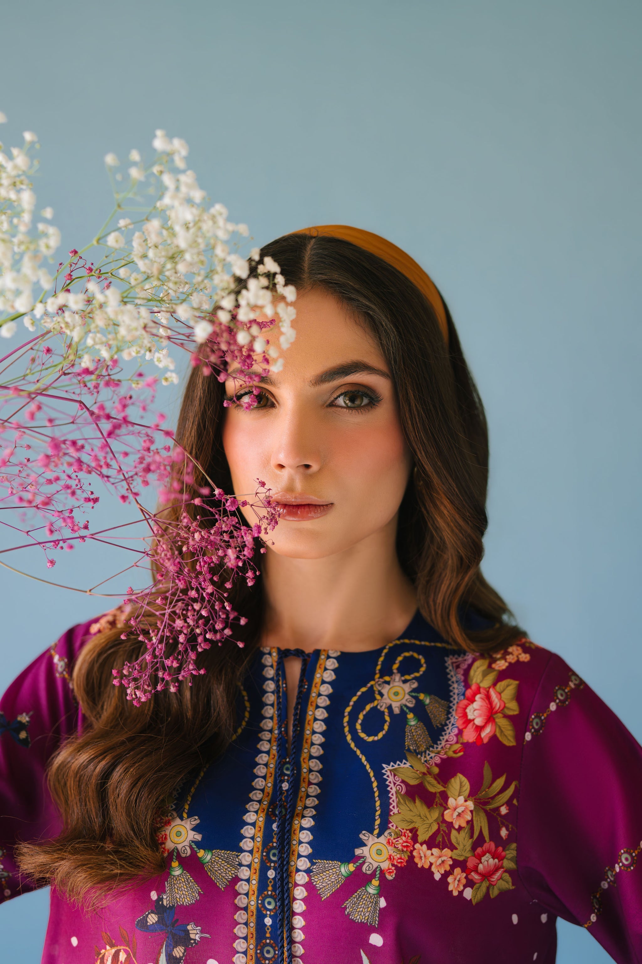 Magenta Bloom Modest Co-Ord Set