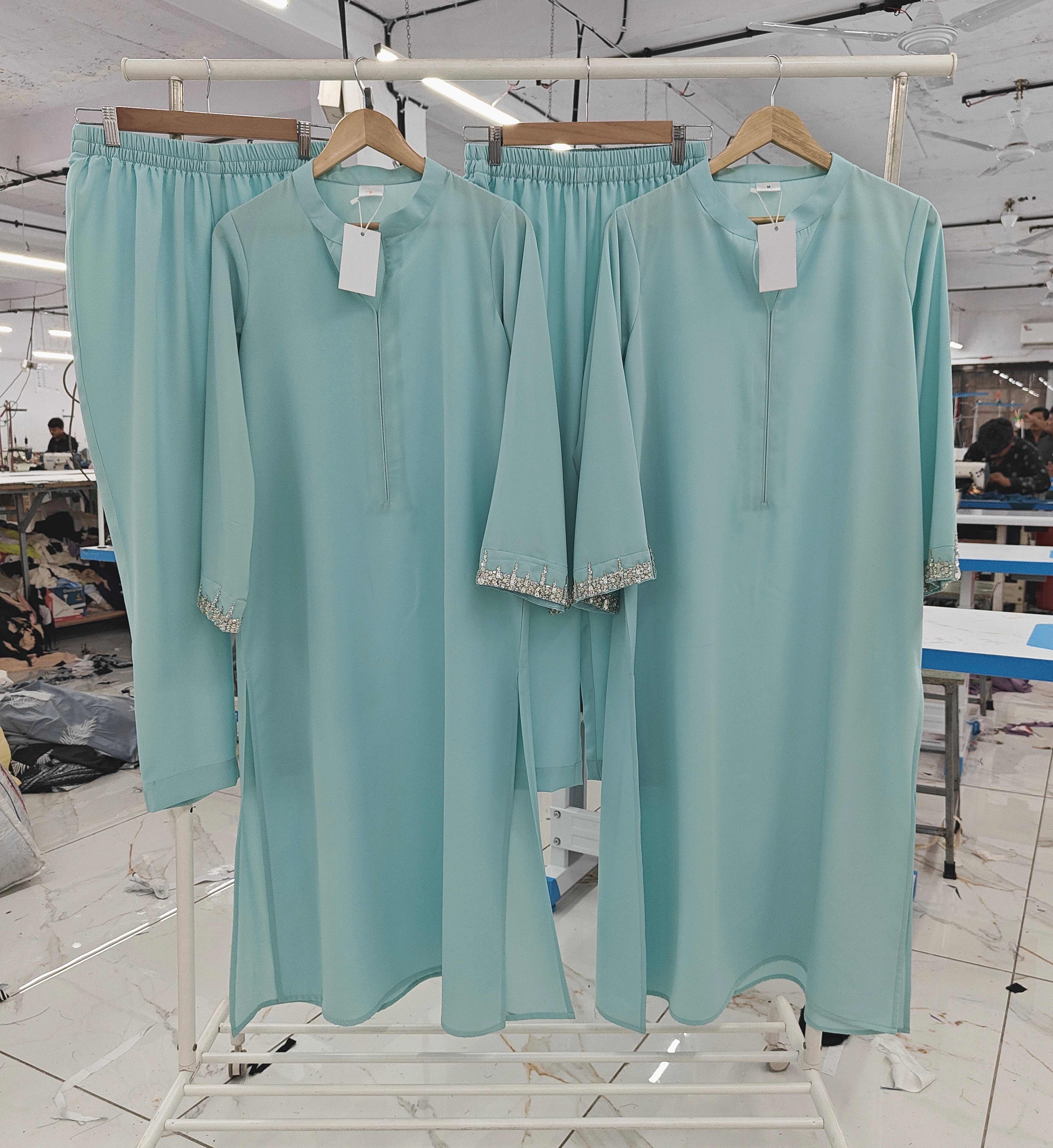 Aqua Gleam Atelier Modest Co-Ord Set