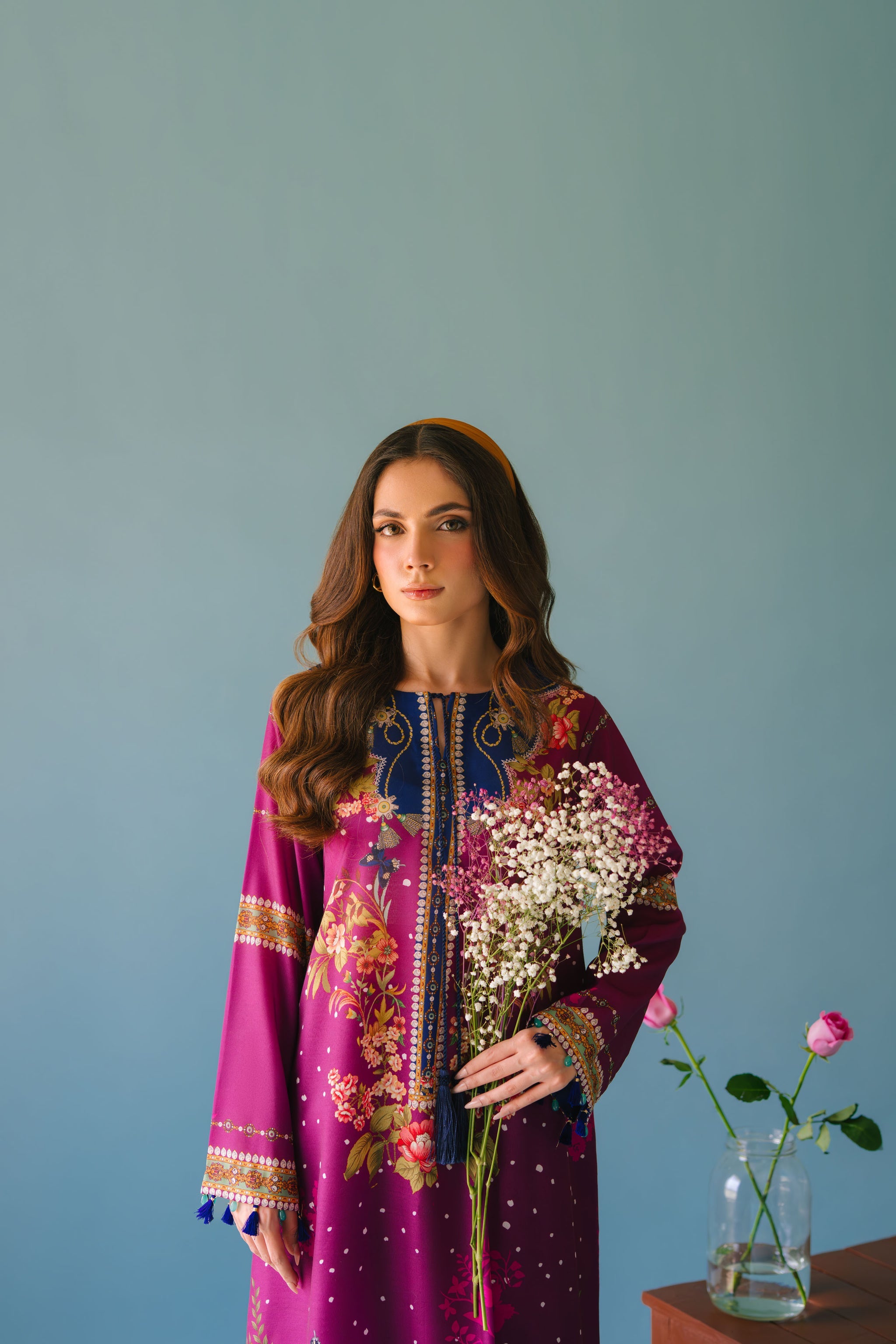 Magenta Bloom Modest Co-Ord Set