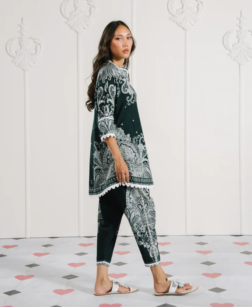 Emerald Paisley Grace Modest Co-Ord Set