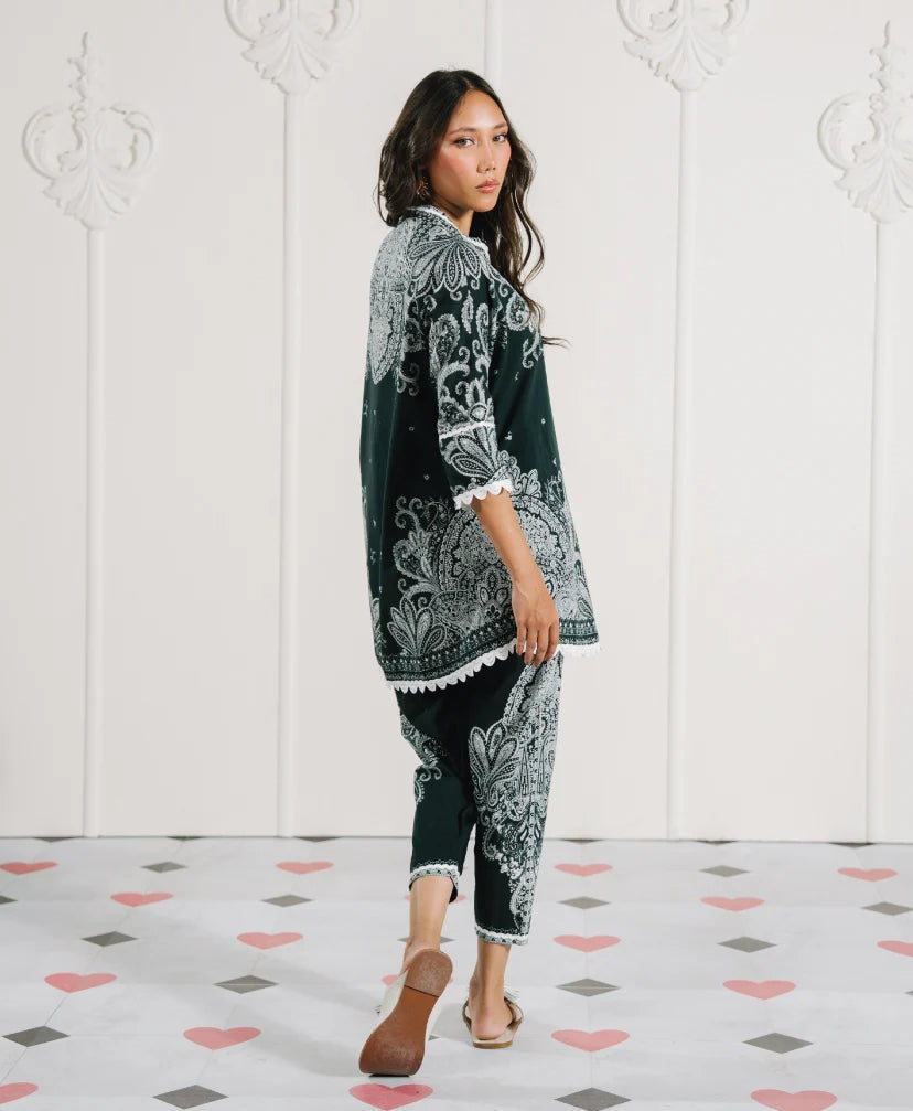Emerald Paisley Grace Modest Co-Ord Set