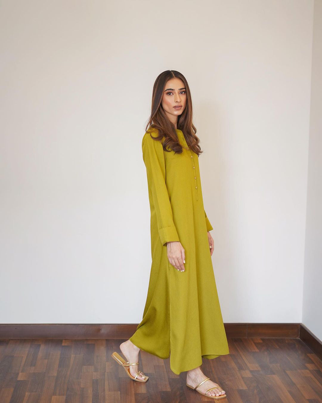 Lime Radiance Luxe Modest Co-Ord Set