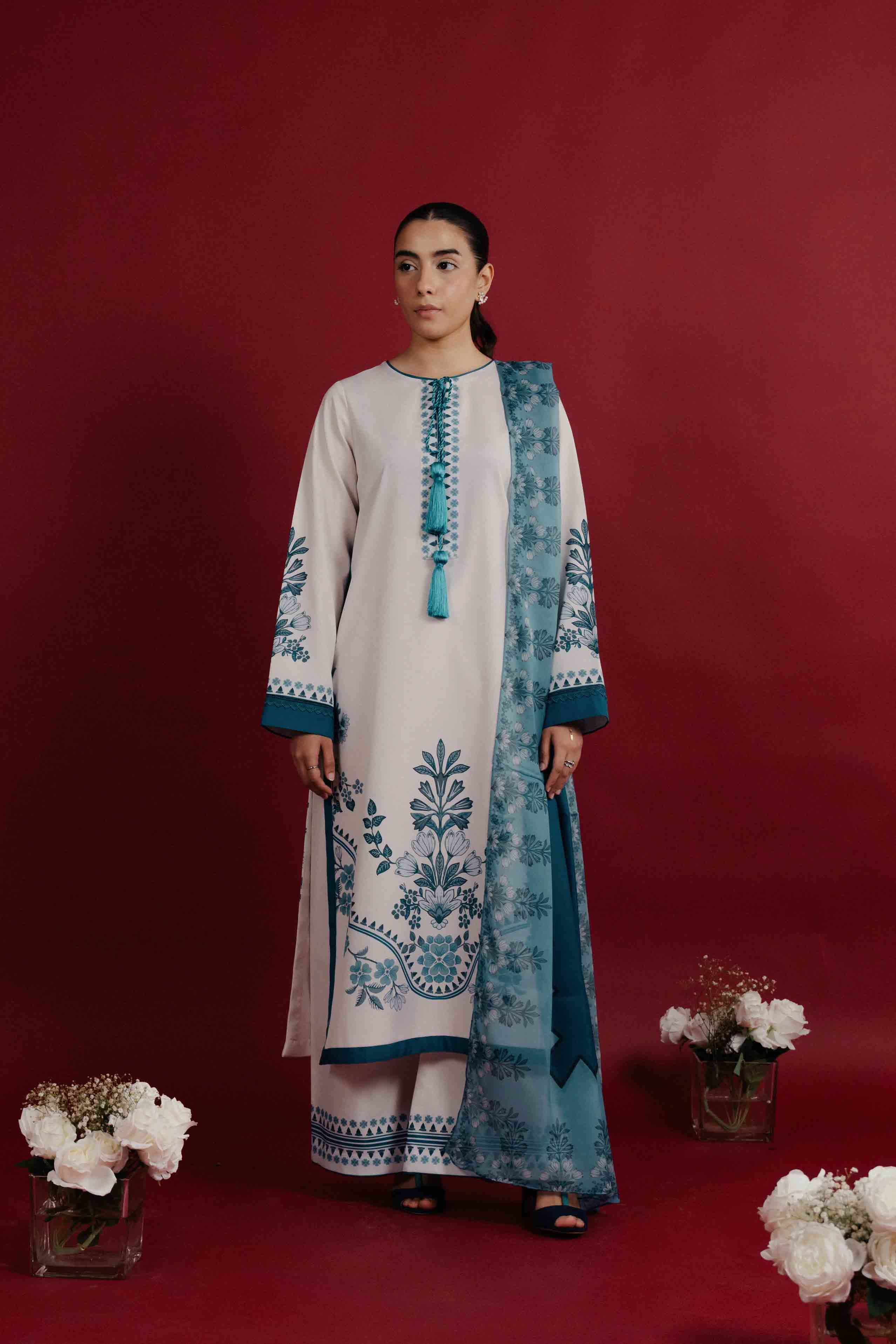breathable modest kurta set everyday wear