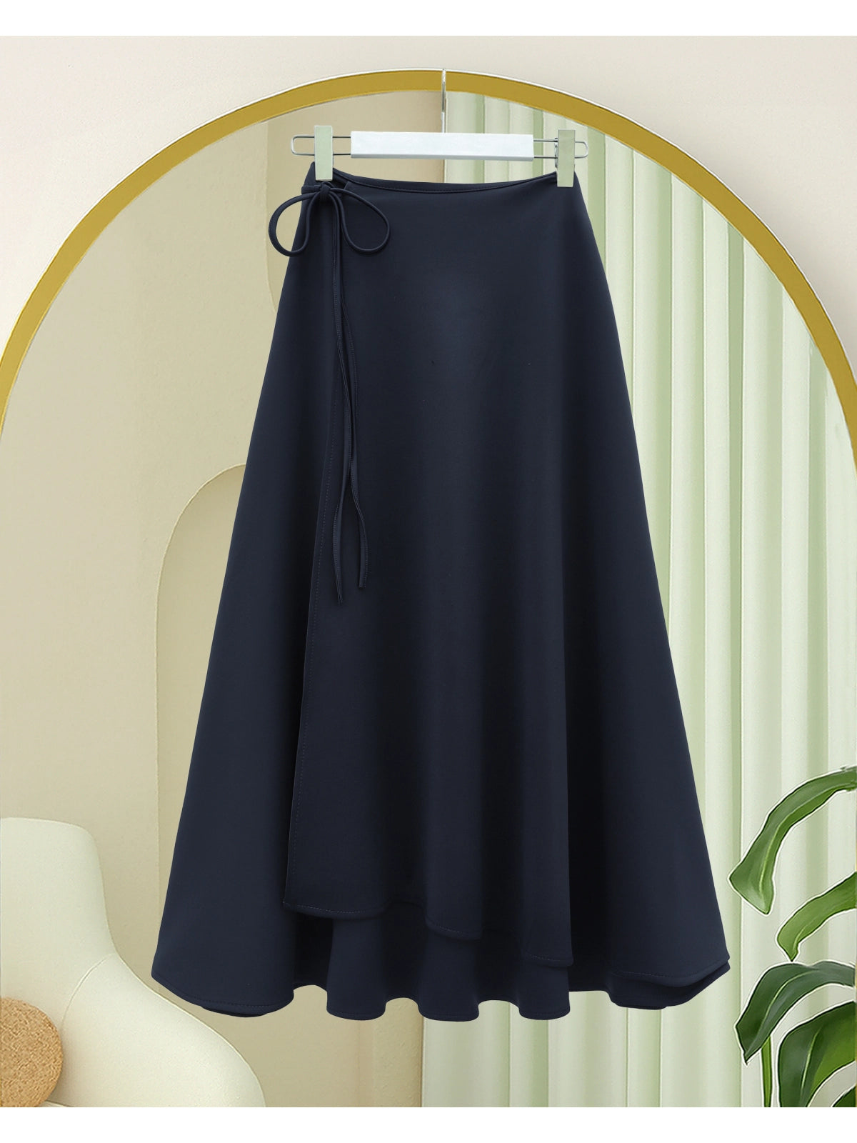 premium scuba modest wrap skirt women