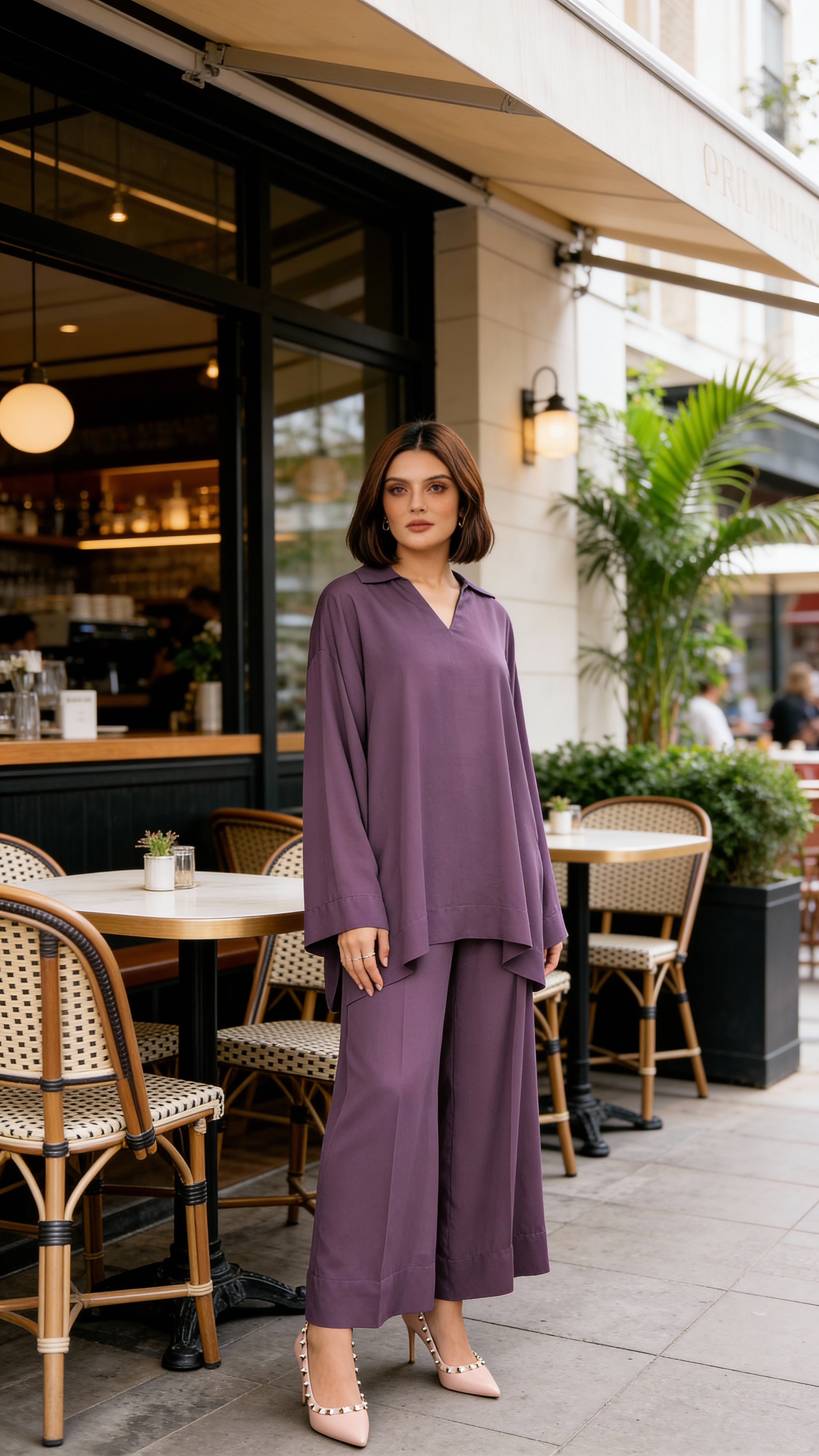 Salmon Luxe Signature Modest Co-Ord Set