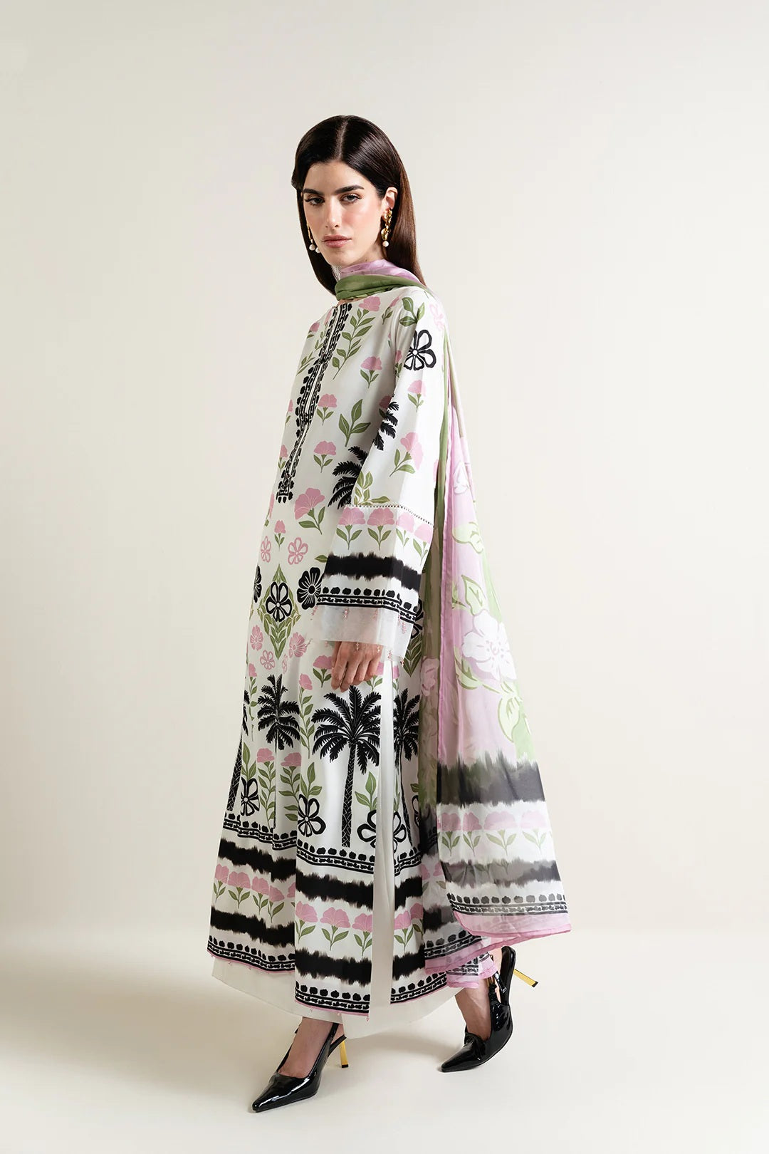 PREMIUM everyday modest kurta set ivory