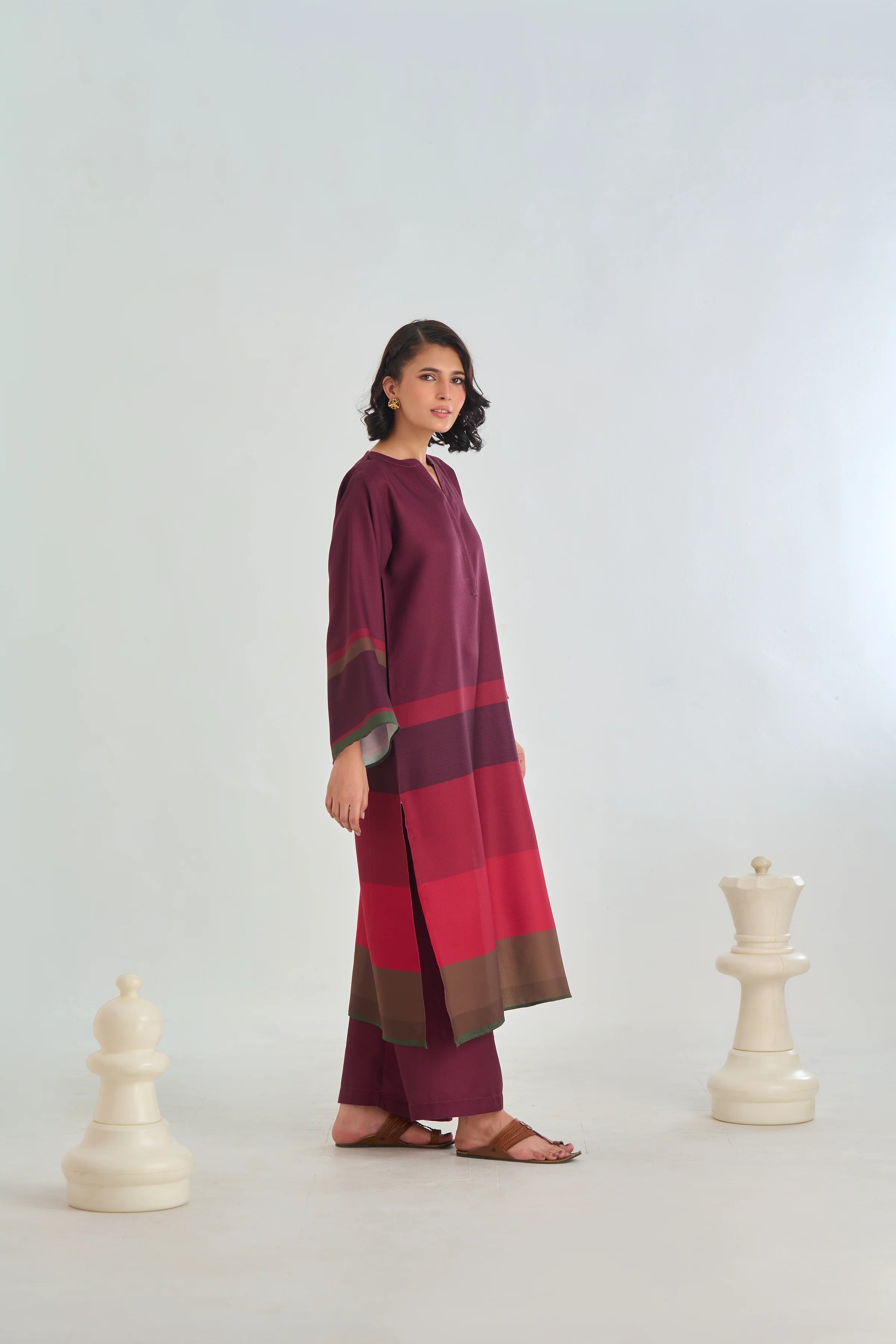 Berry Ombre Élan Modest Co-Ord Set