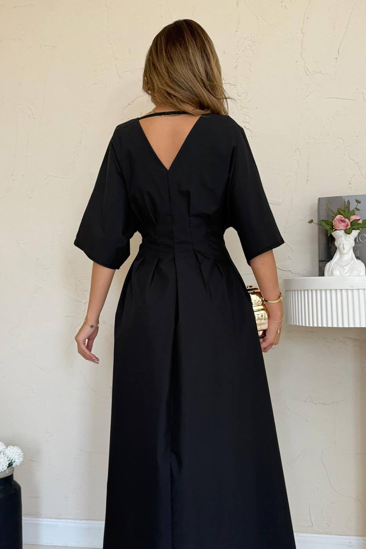 premium black cotton dress for women india