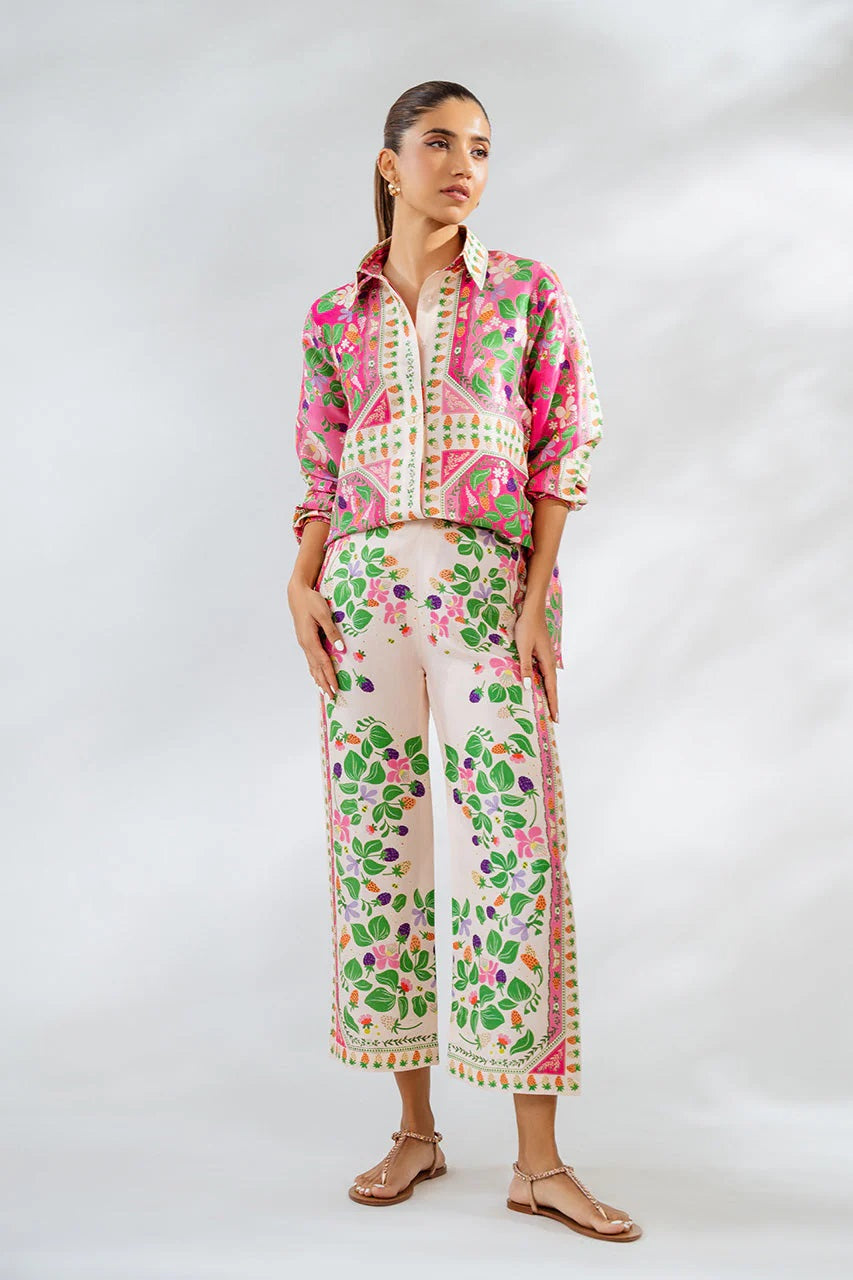 Fuchsia Garden Royale Modest Co-Ord Set