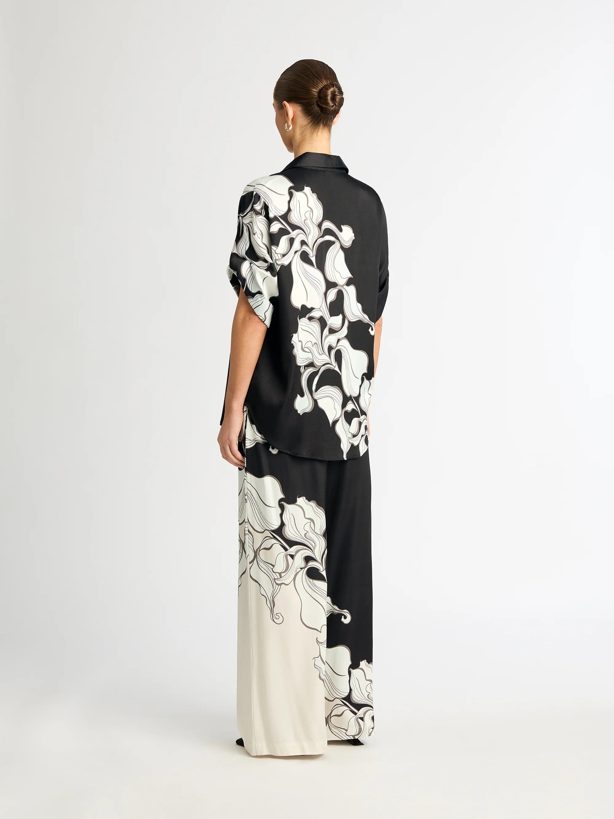 Monochrome Wave Luxe Modest Co-Ord Set