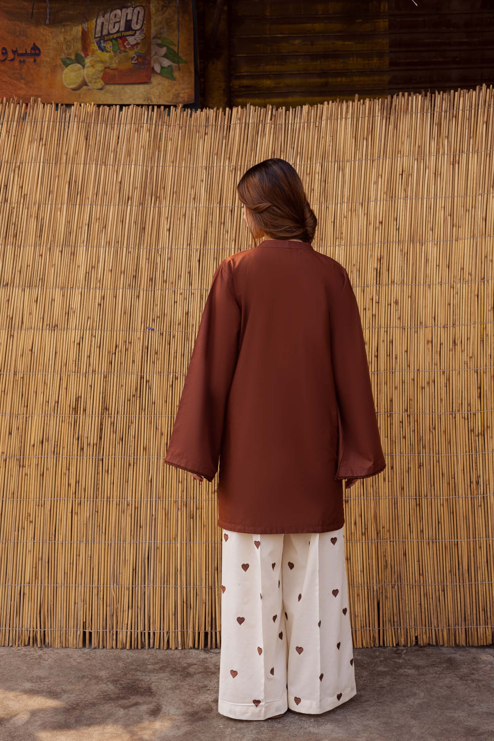Rust Noor Ease Signature Modest Co-Ord Set