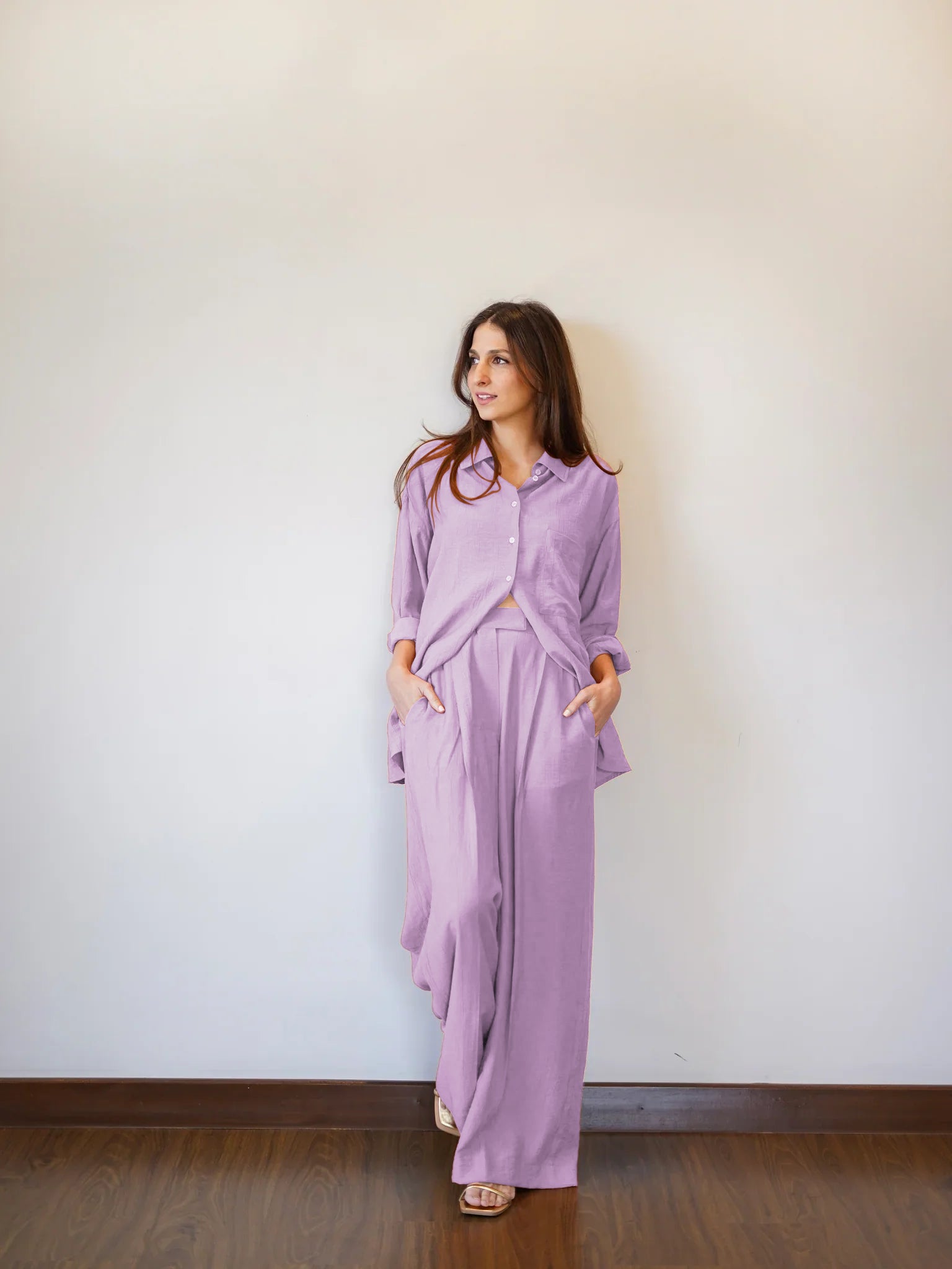 Salmon Blush CrushFlow Modest Co-Ord Set