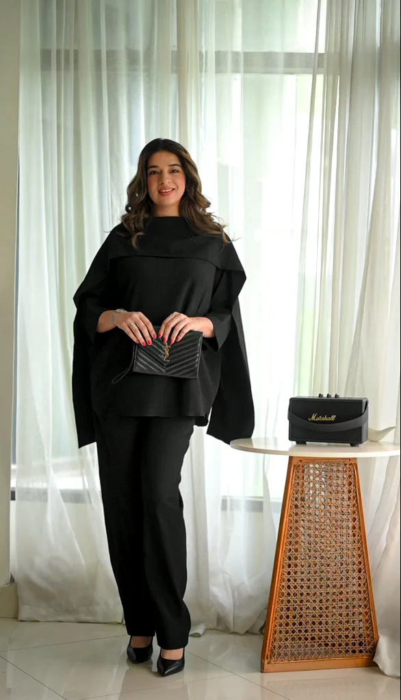 Midnight DiamondFlow Modest Co-Ord Set