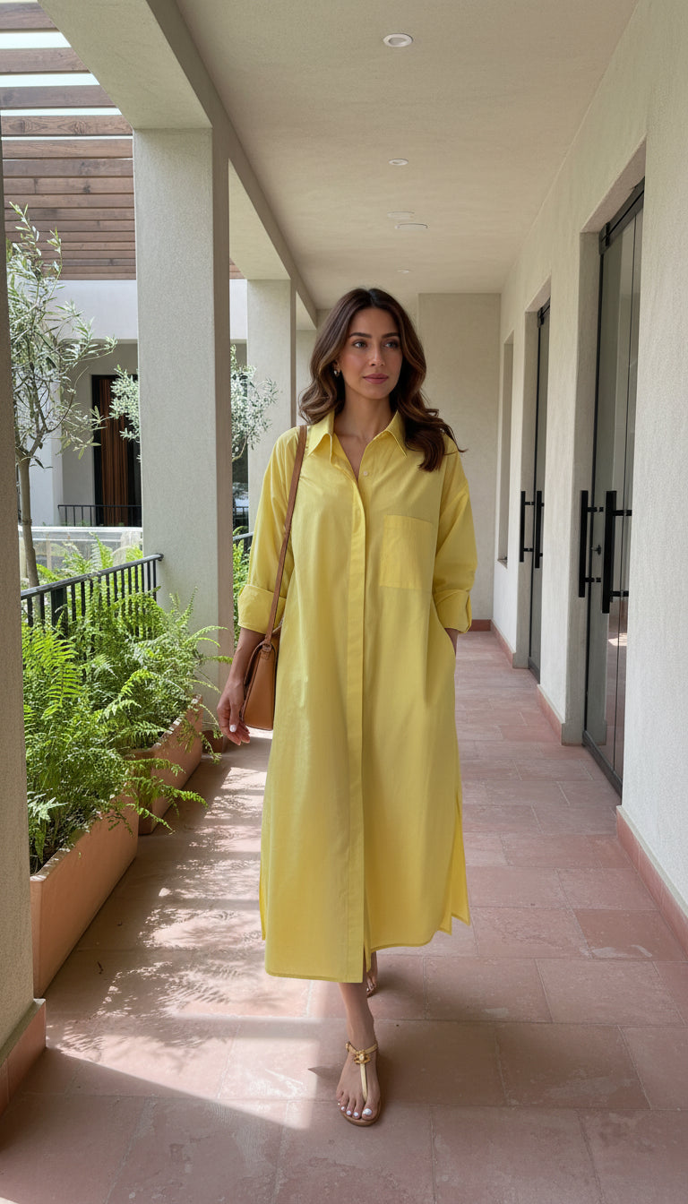 oversized shirt dress and pants summer modest outfit