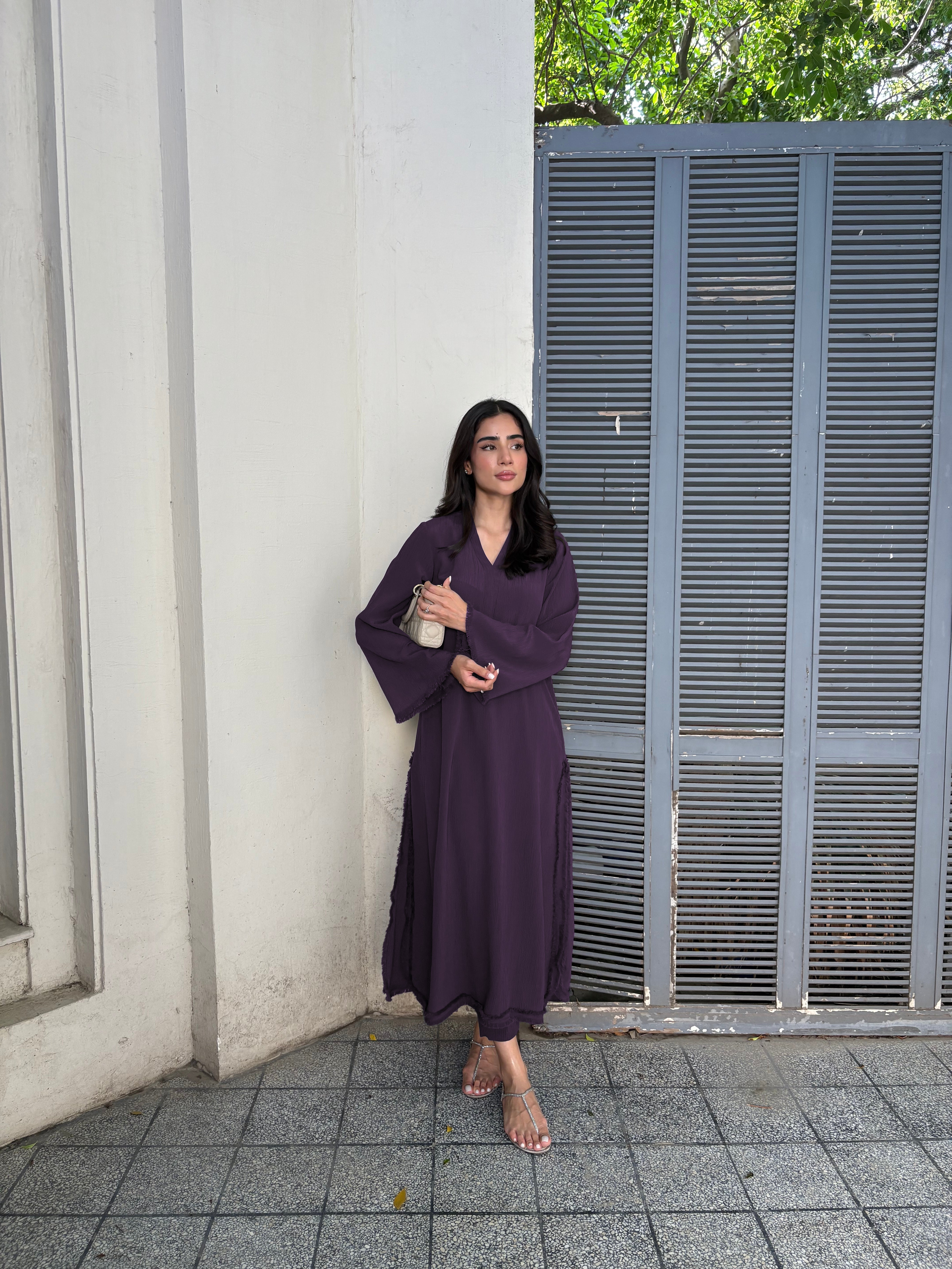 Premium modest purple coord sets online india