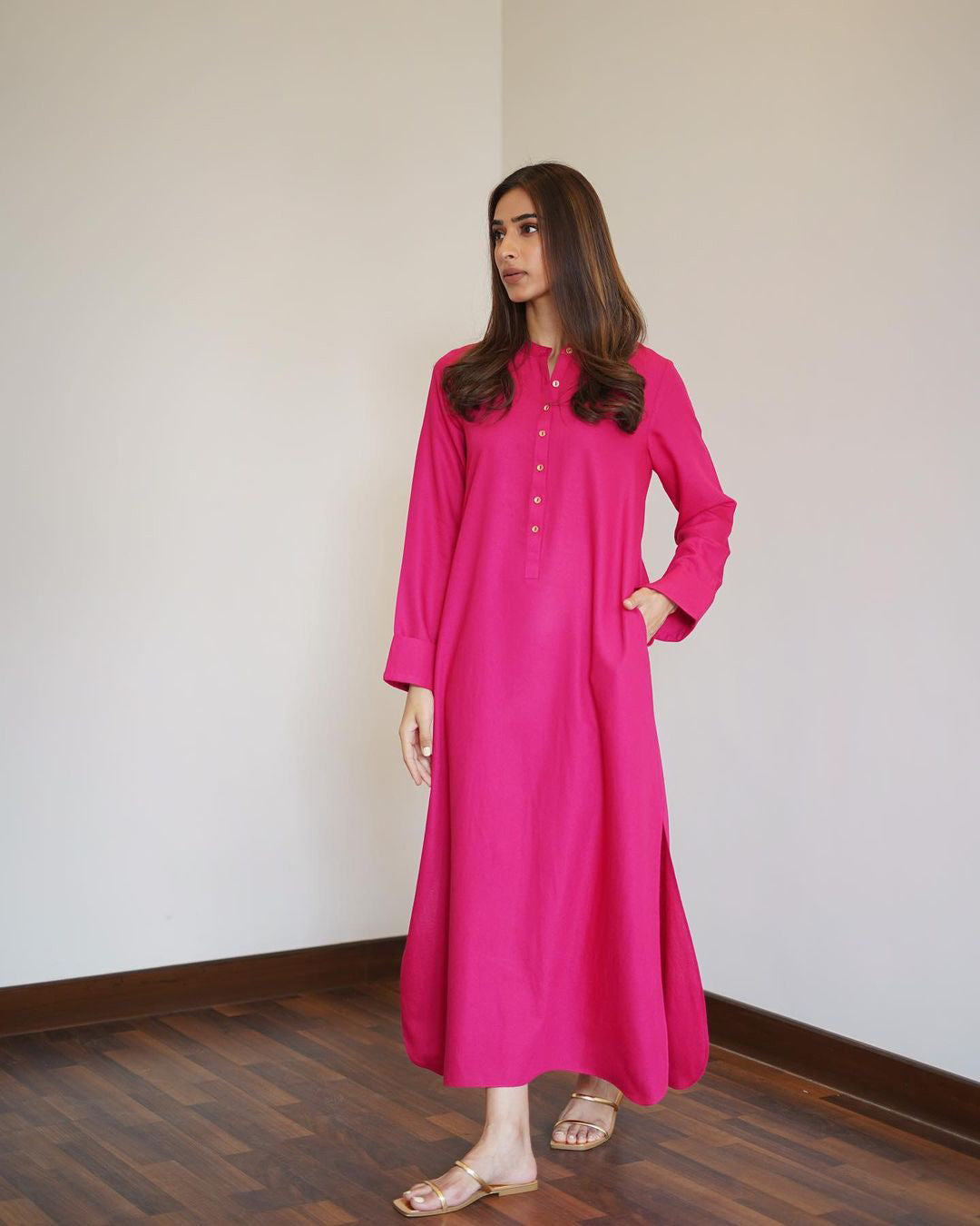 Deep Pink Radiance Luxe Modest Co-Ord Set