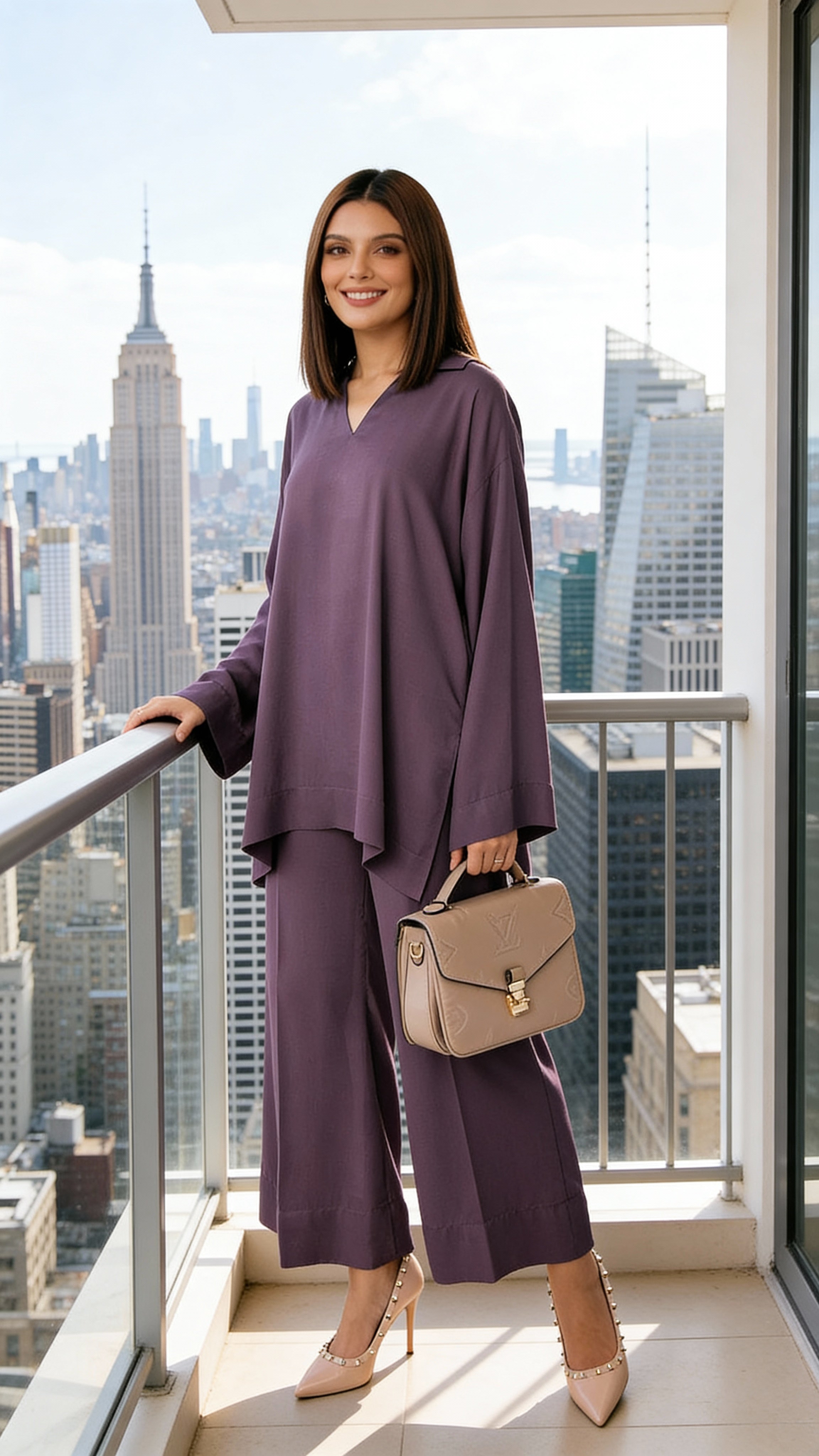 Salmon Luxe Signature Modest Co-Ord Set