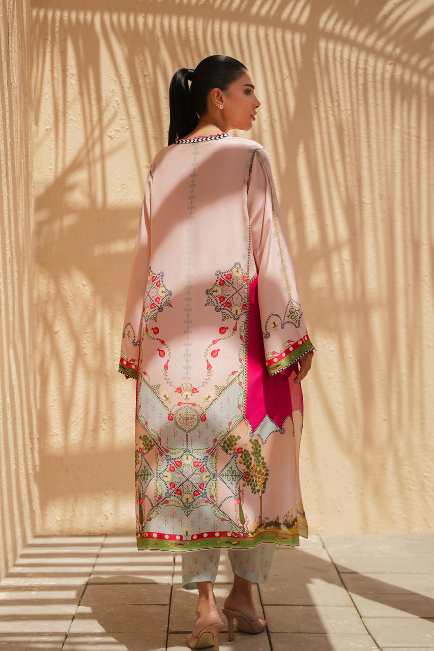 modest co-ord set with scarf,