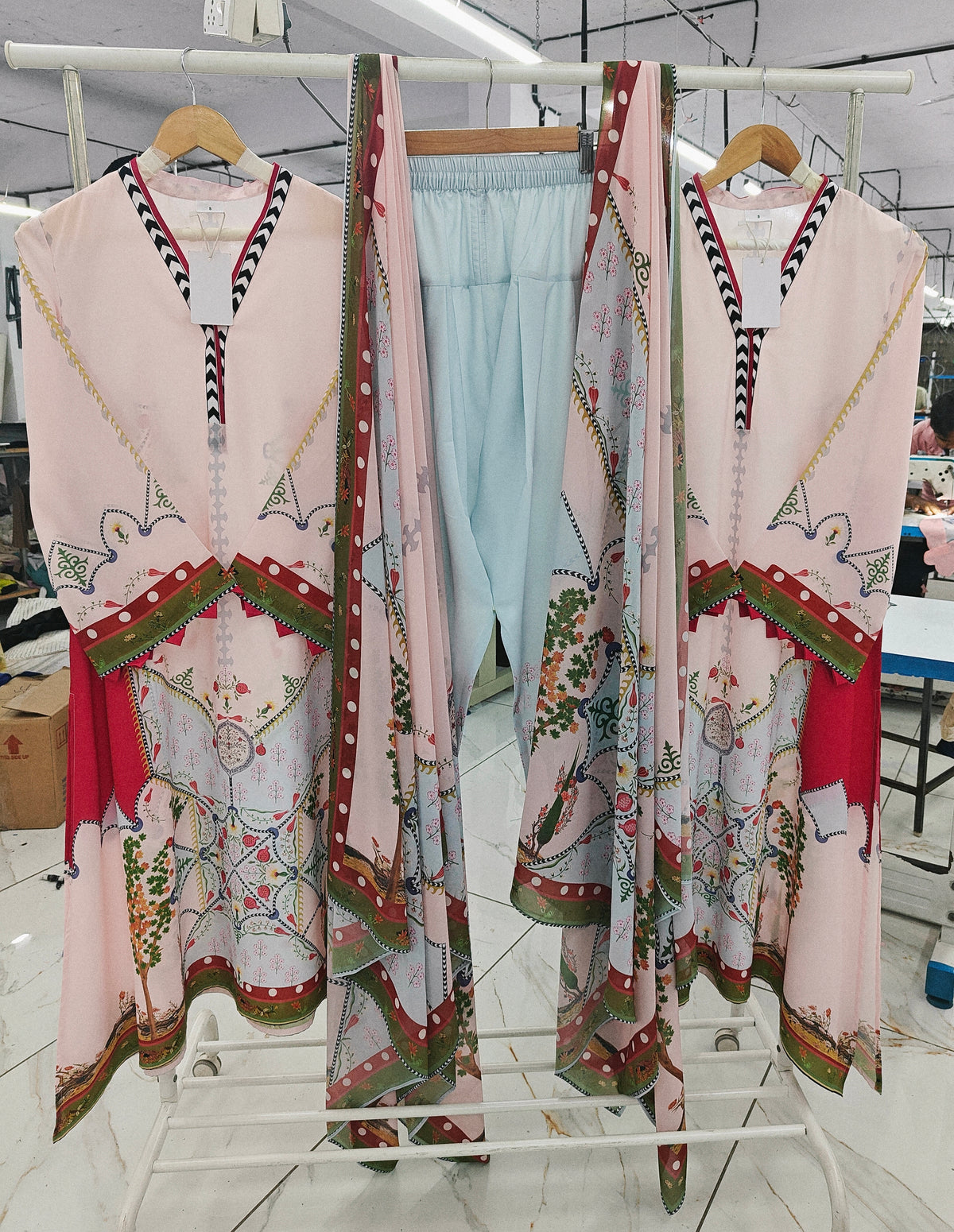 Georgette Chiffon scarf outfit