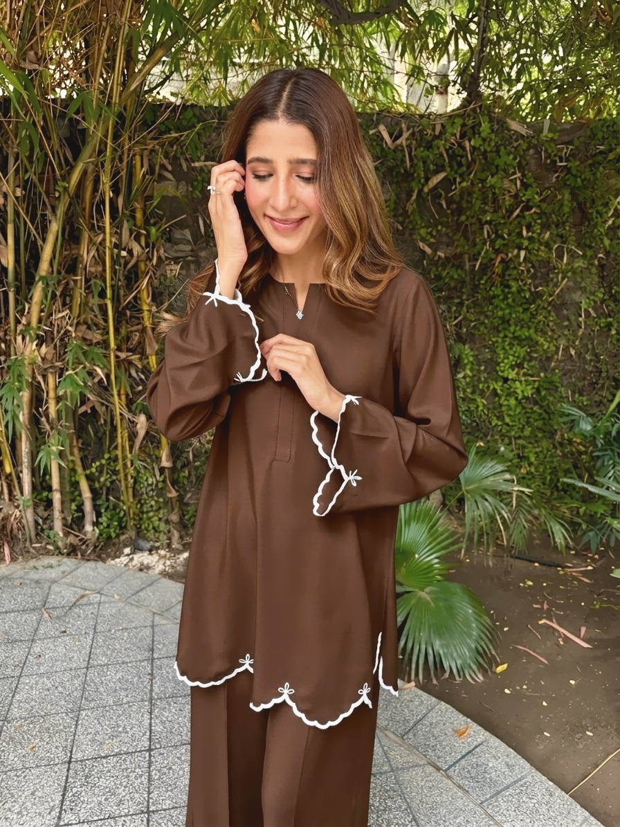 Aster Curve Atelier Modest Co-Ord Set
