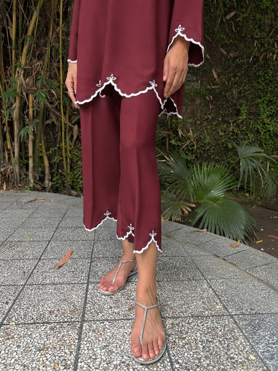 Aster Curve Atelier Modest Co-Ord Set