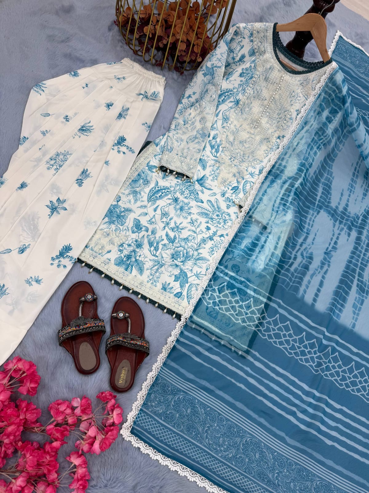 Azure Pearl Grace Atelier Modest Co-Ord Set