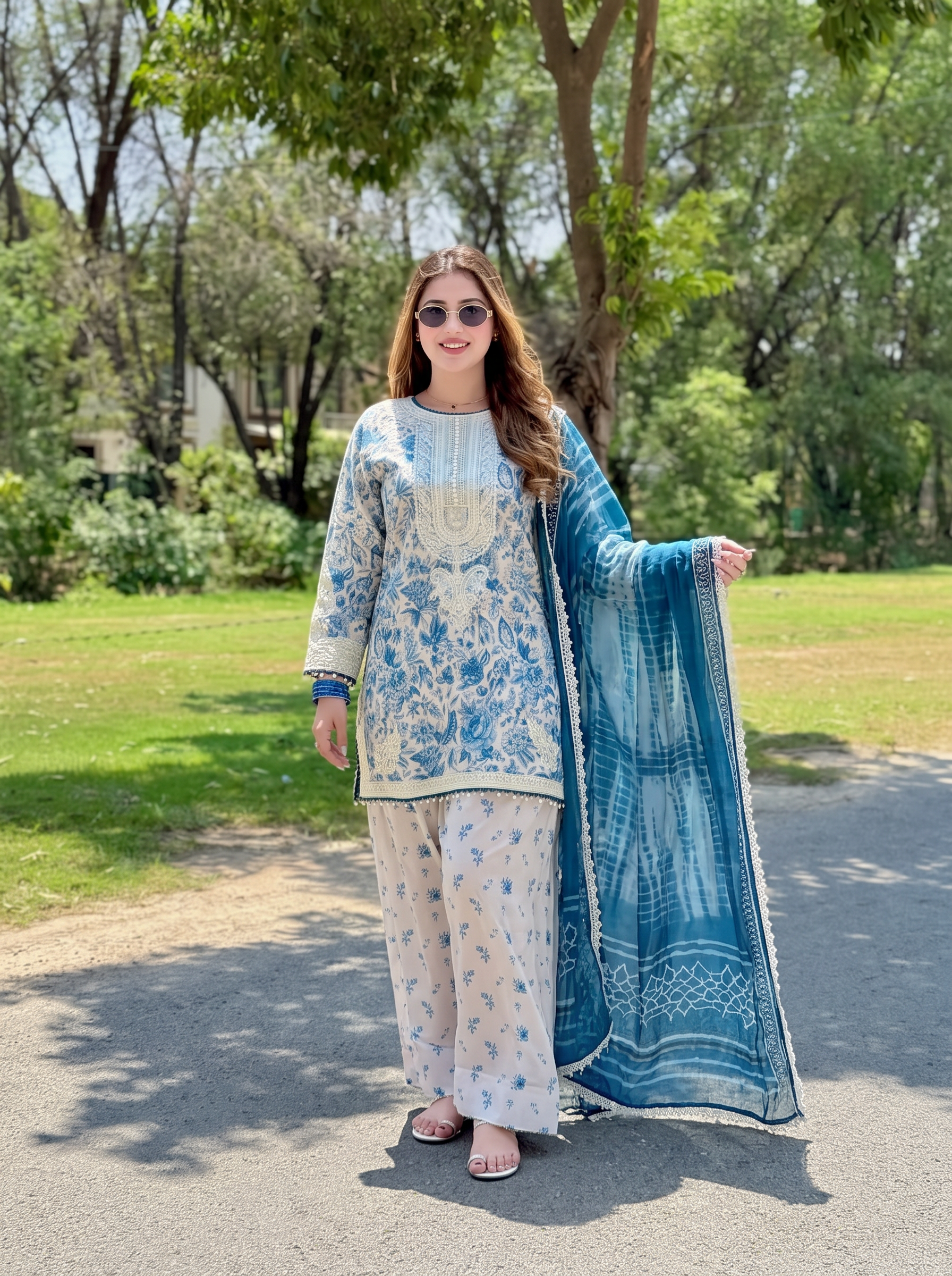 Azure Pearl Grace Atelier Modest Co-Ord Set