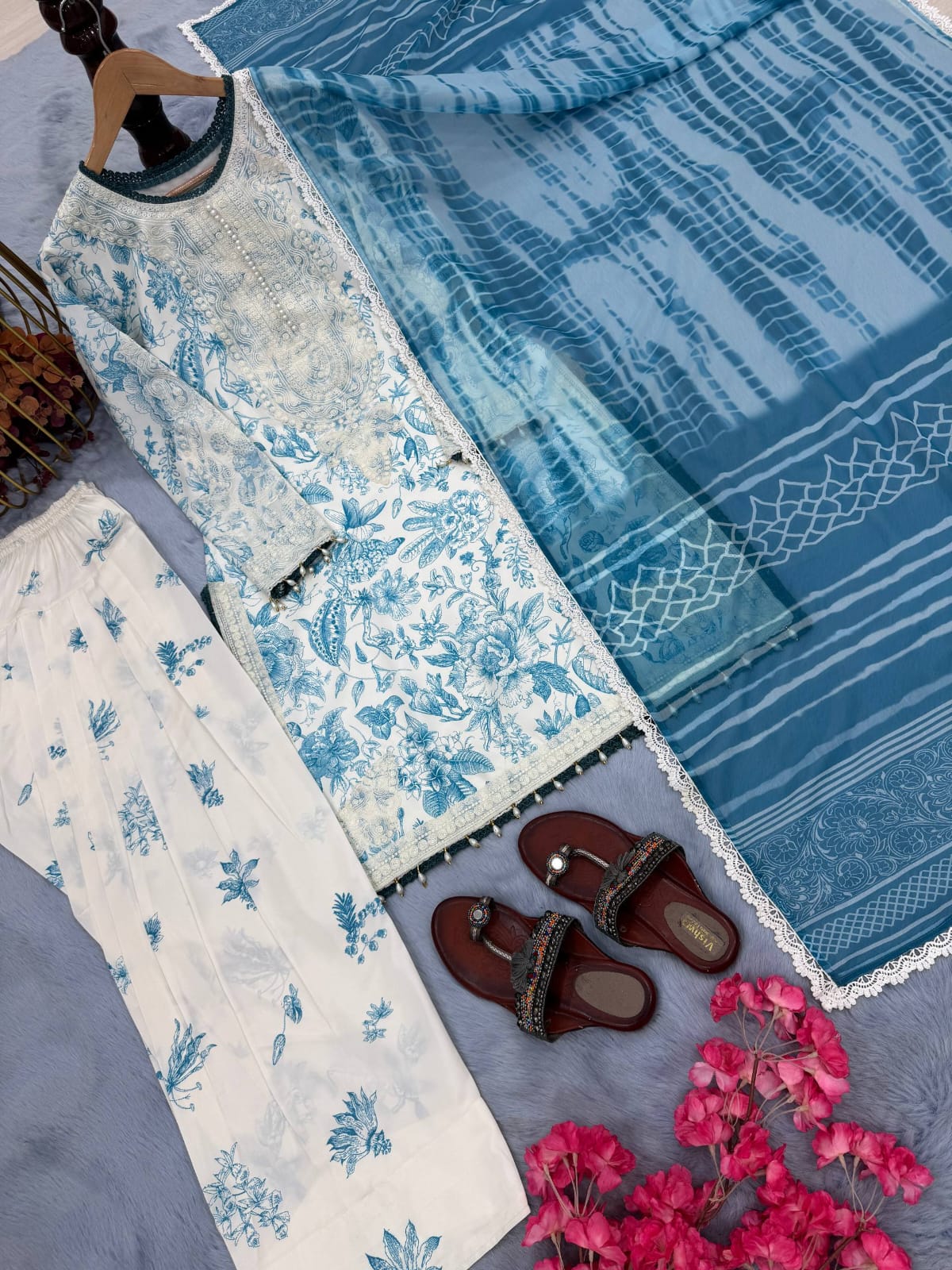 Azure Pearl Grace Atelier Modest Co-Ord Set