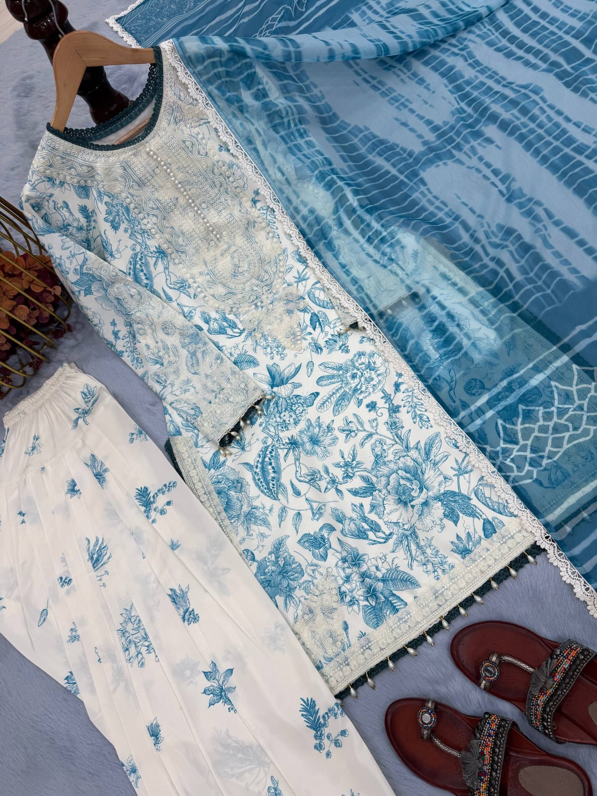 Azure Pearl Grace Atelier Modest Co-Ord Set