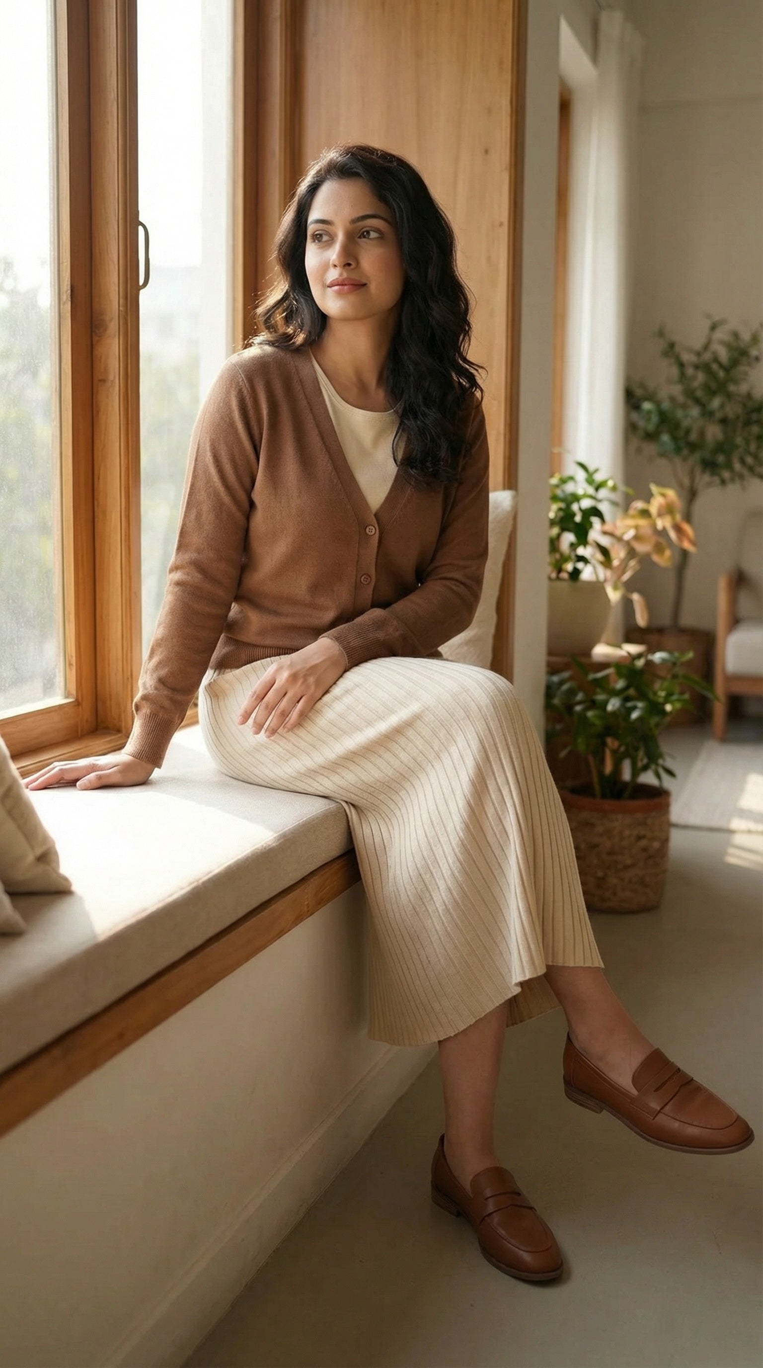 Beige Maxi Modest Skirts online india