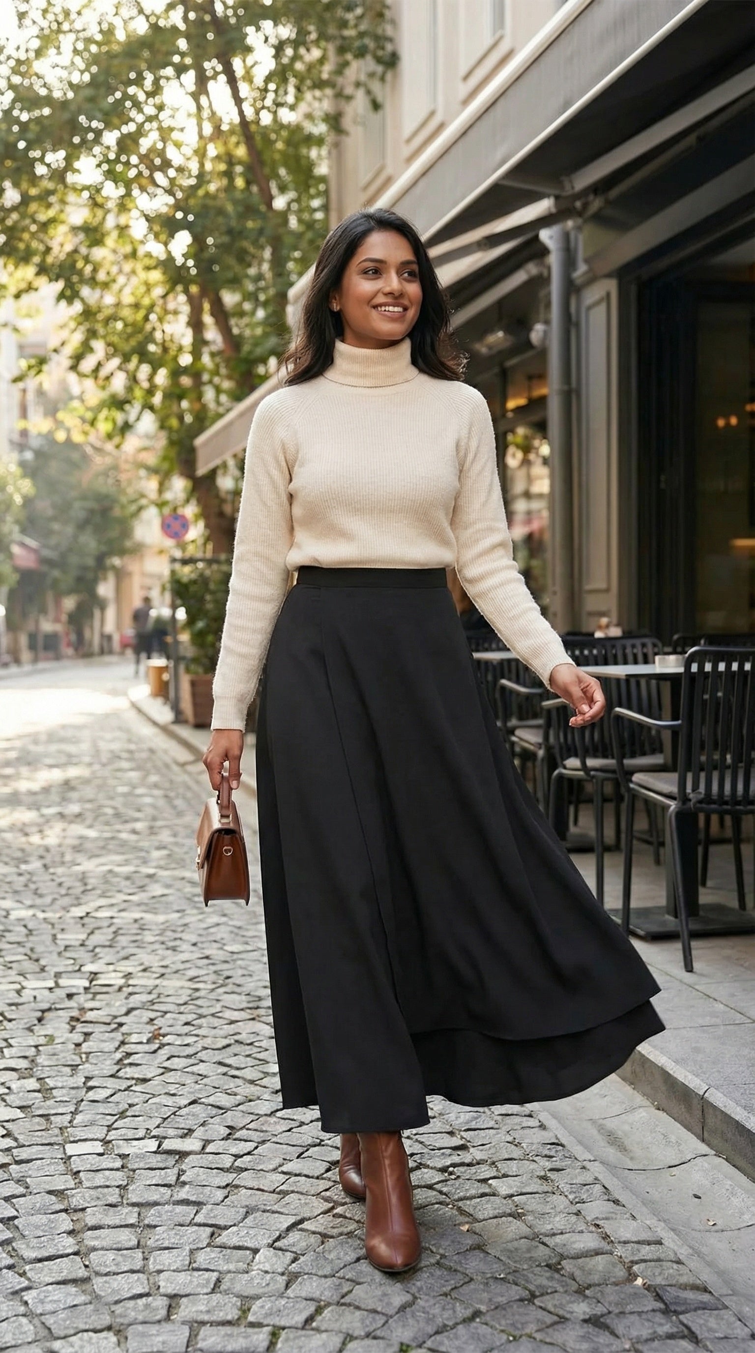 Modest Scuba Maxi Skirt for women