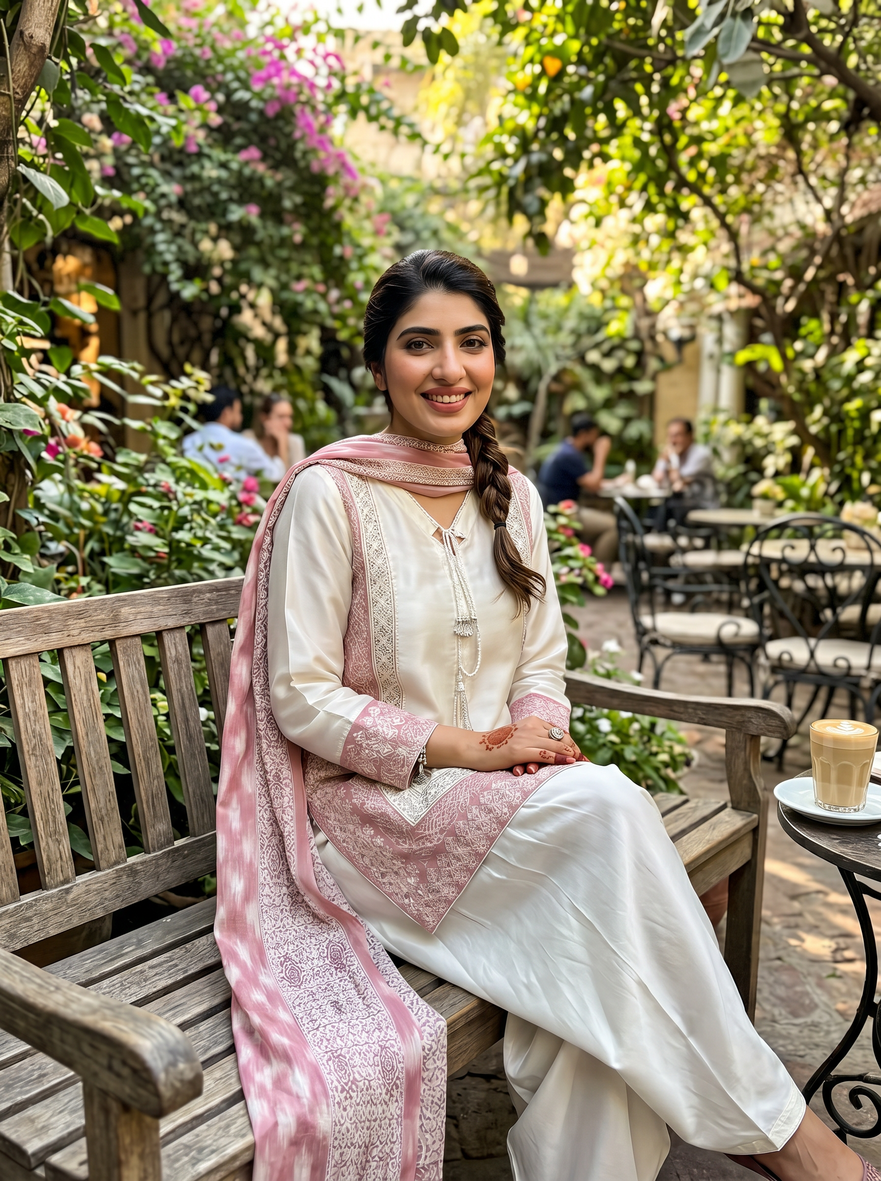 ivory silk festive co ord set with dupatta