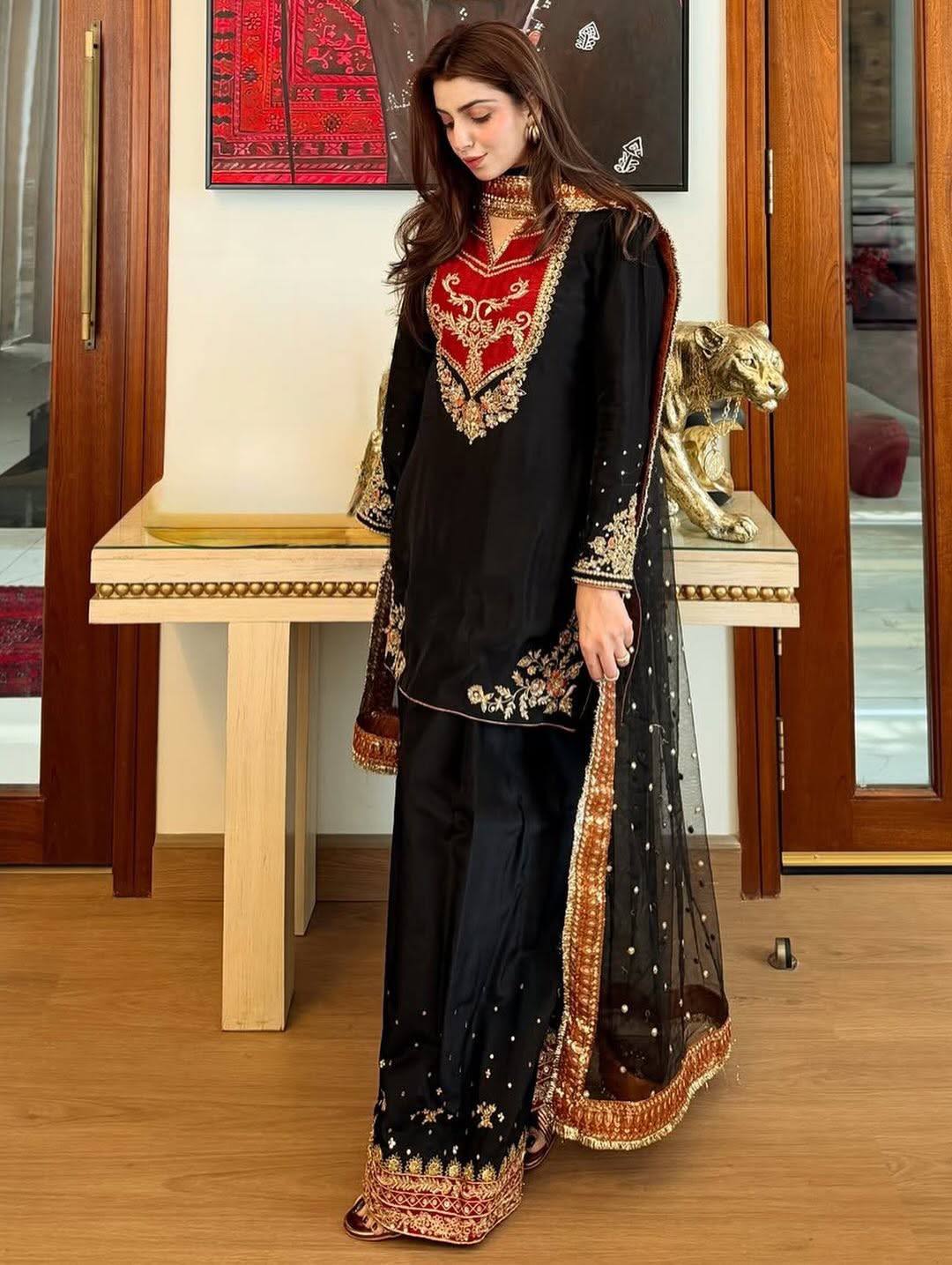 Crimson Noir Signature Modest Co-Ord Set