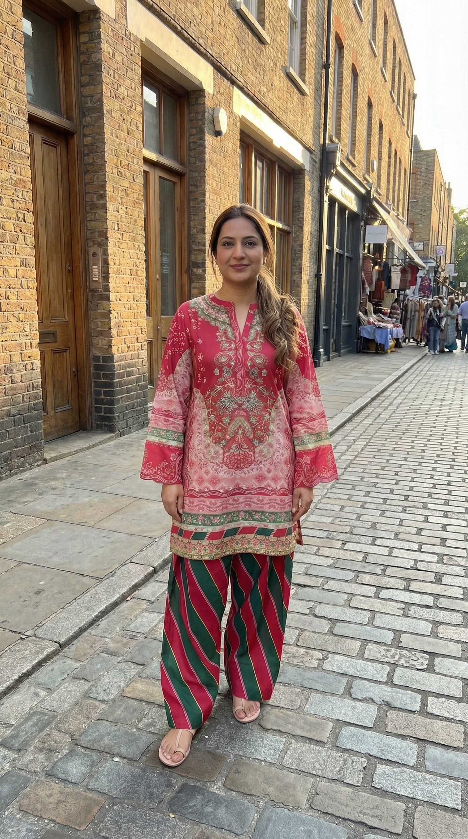 Crimson Heritage Signature Linen Farshi Co-Ord Set