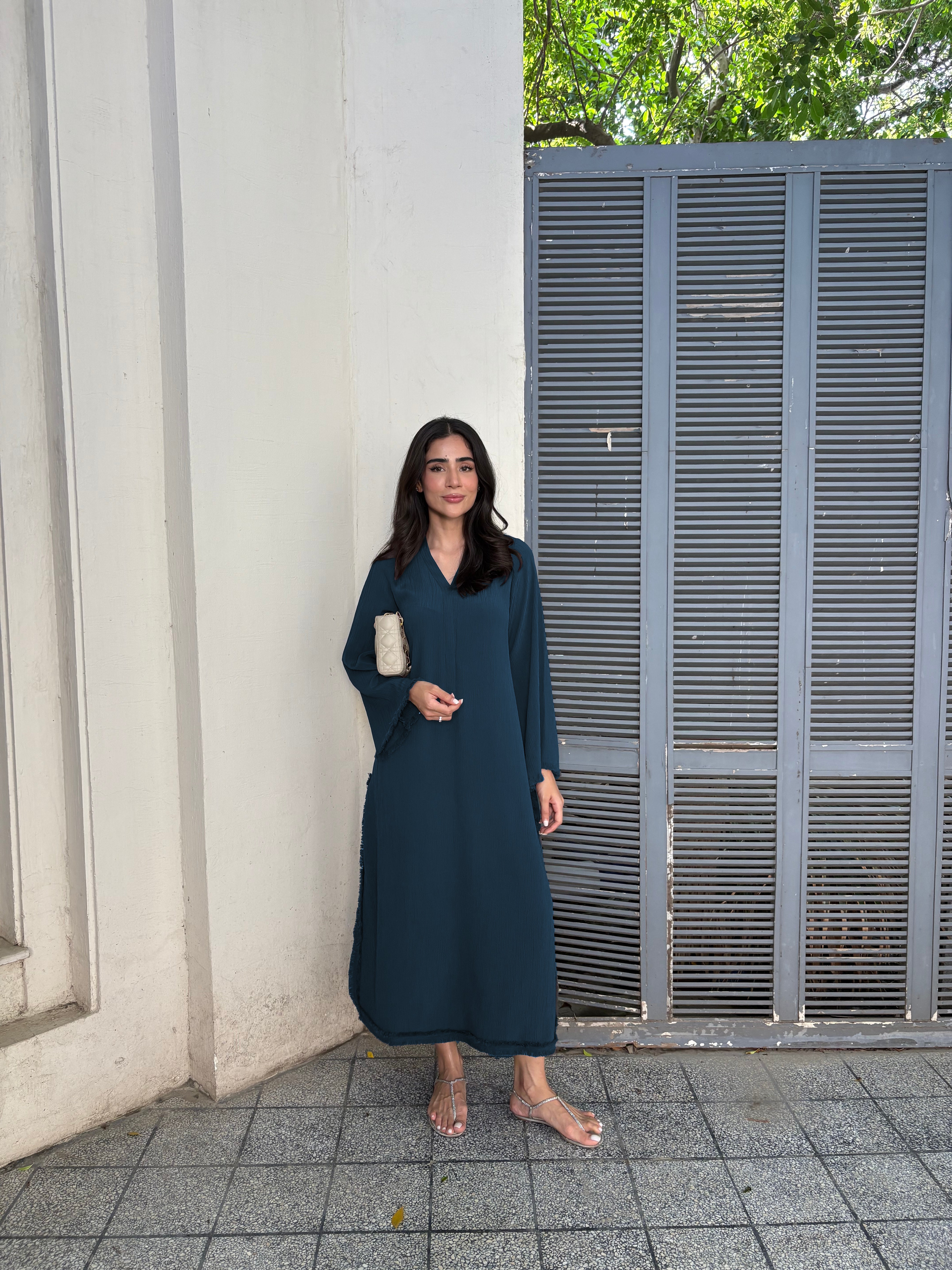 Denim Blue FlowGrace Modest Co-Ord Set