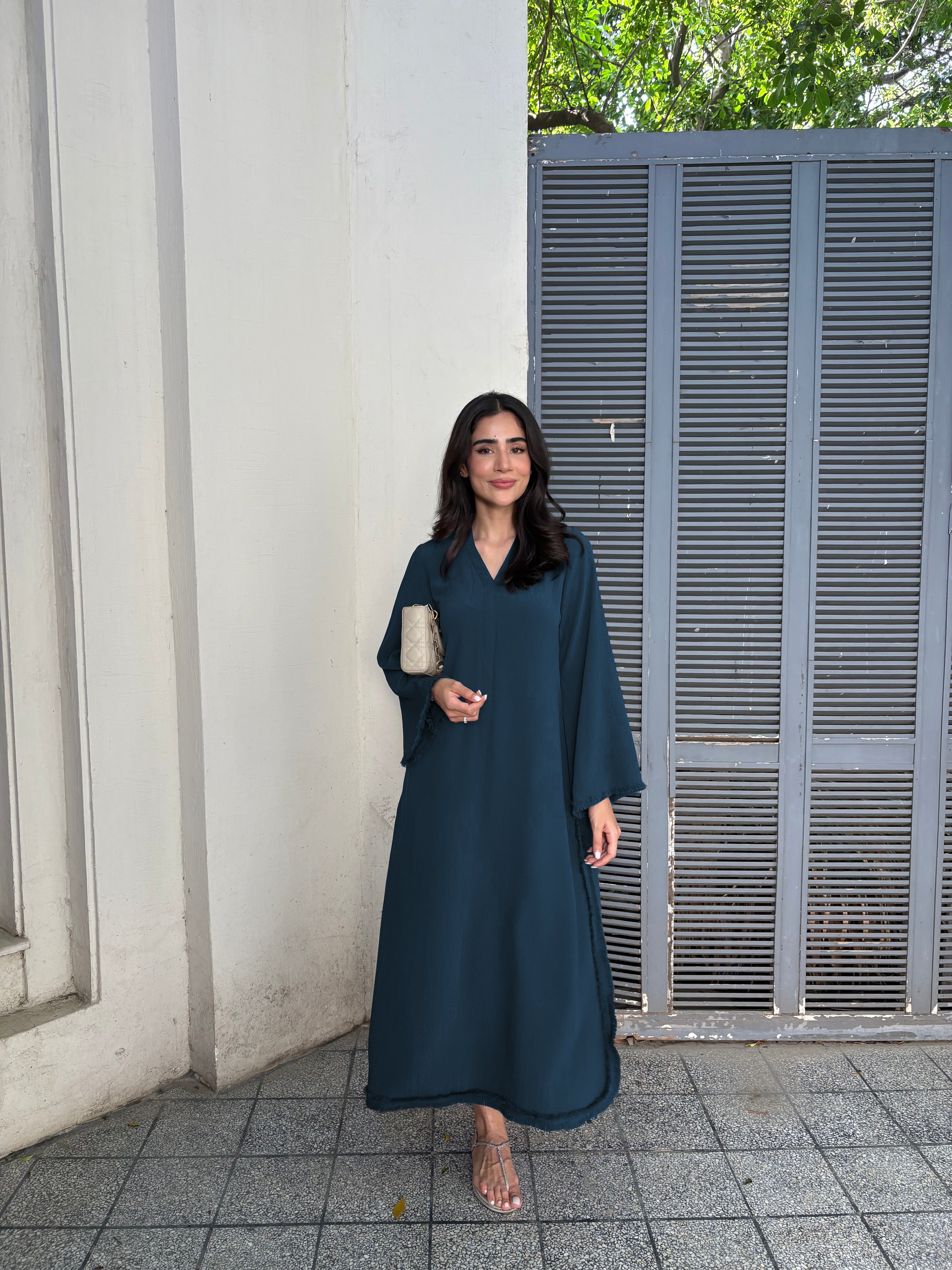 Denim Blue FlowGrace Modest Co-Ord Set
