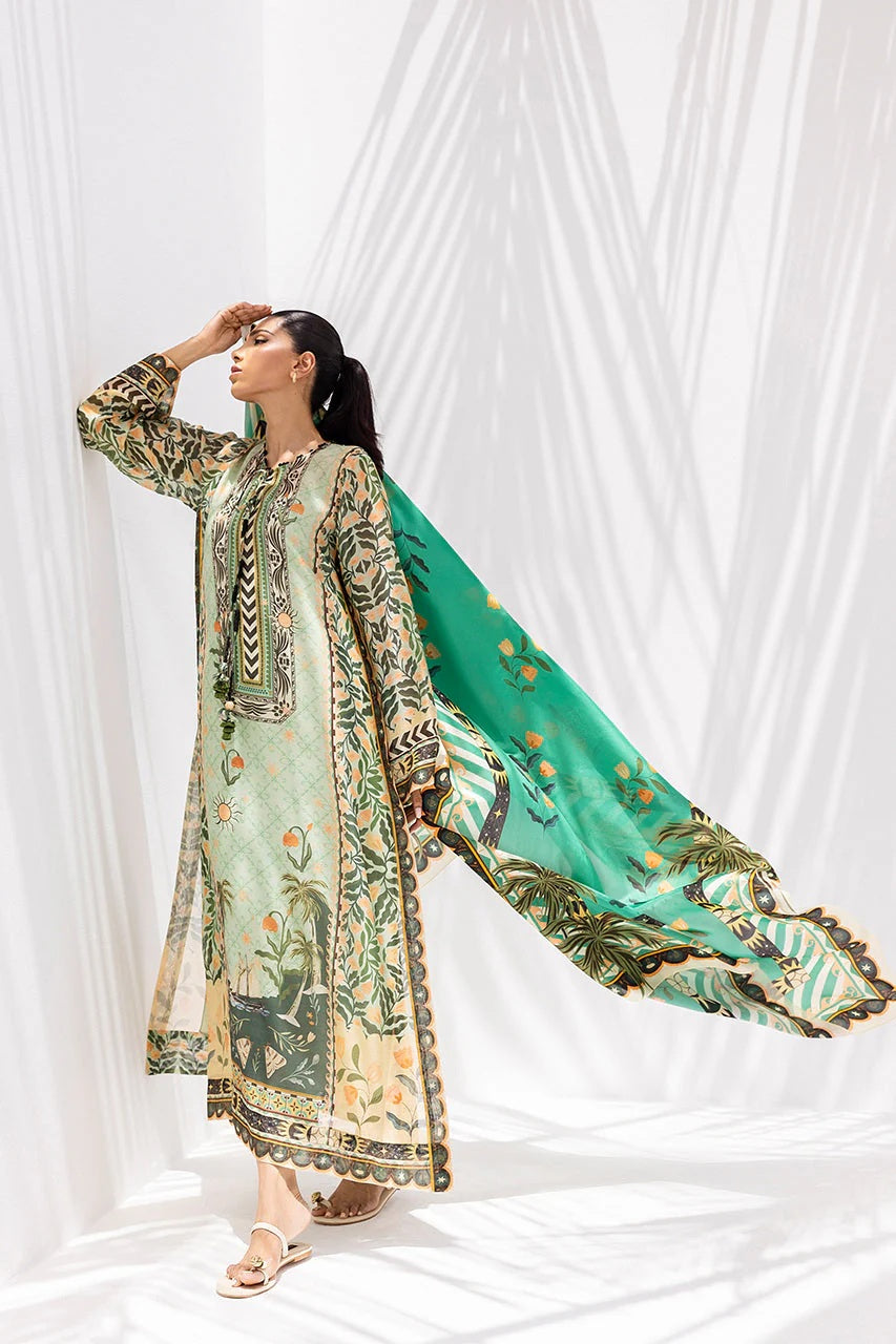 Emerald Garden Luxe Modest Co-Ord Set With Scarf