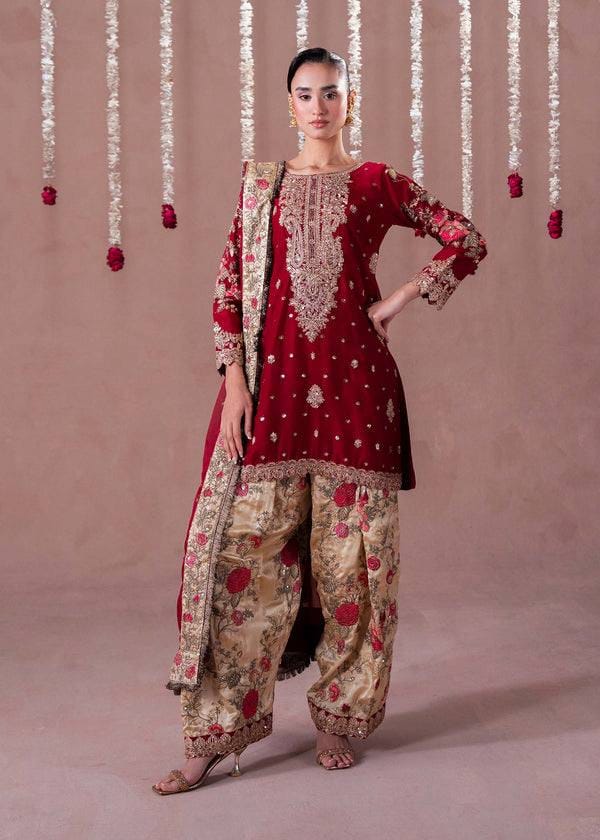 Garnet Éclat Luxe Shalwar Set