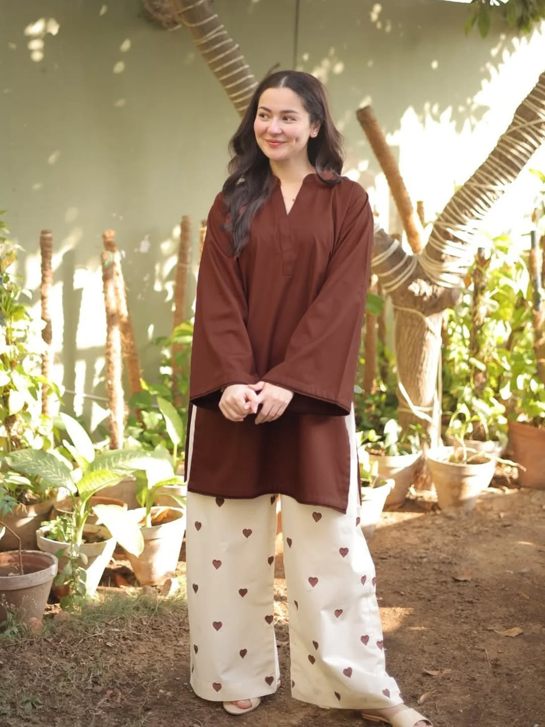 Rust Noor Ease Signature Modest Co-Ord Set