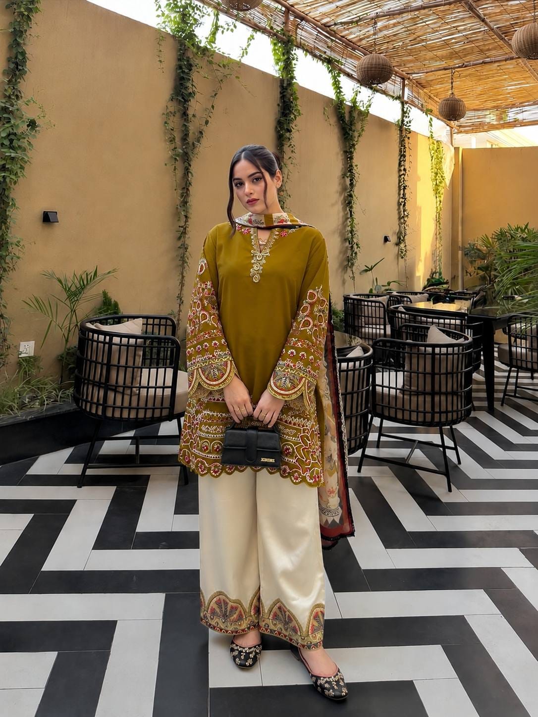 honey dusk luxe farshi co ord set