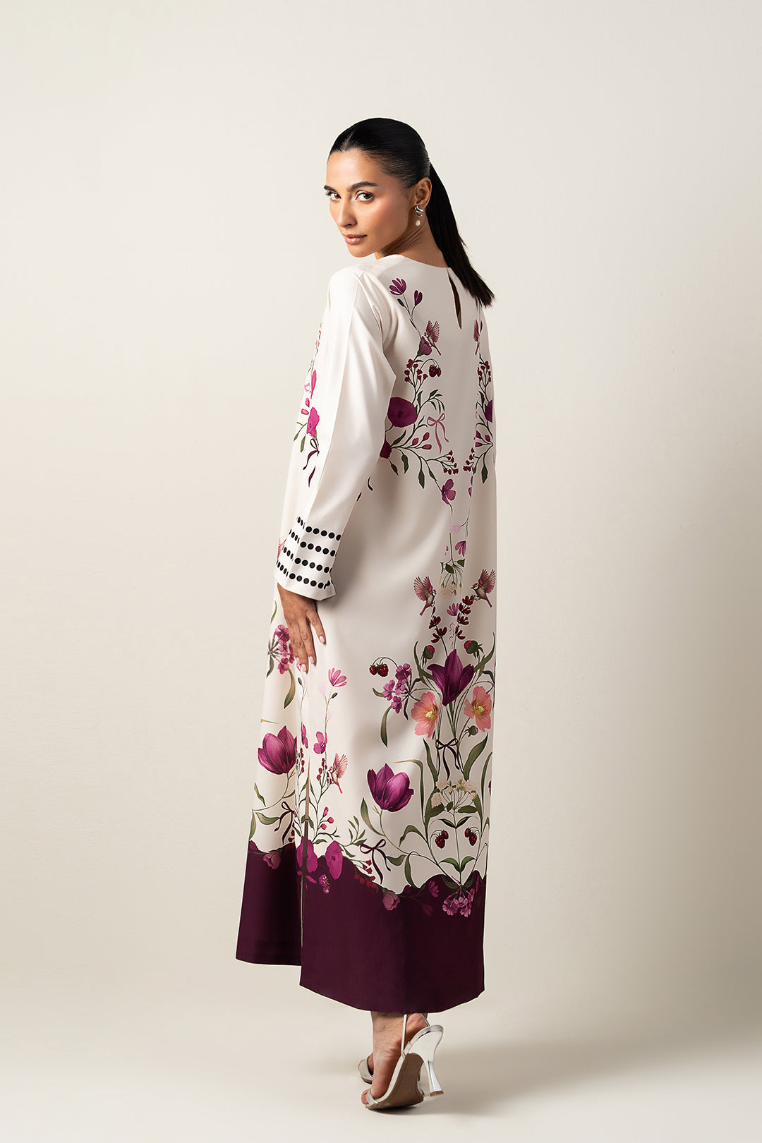 Ivory Orchid Signature Modest Dress