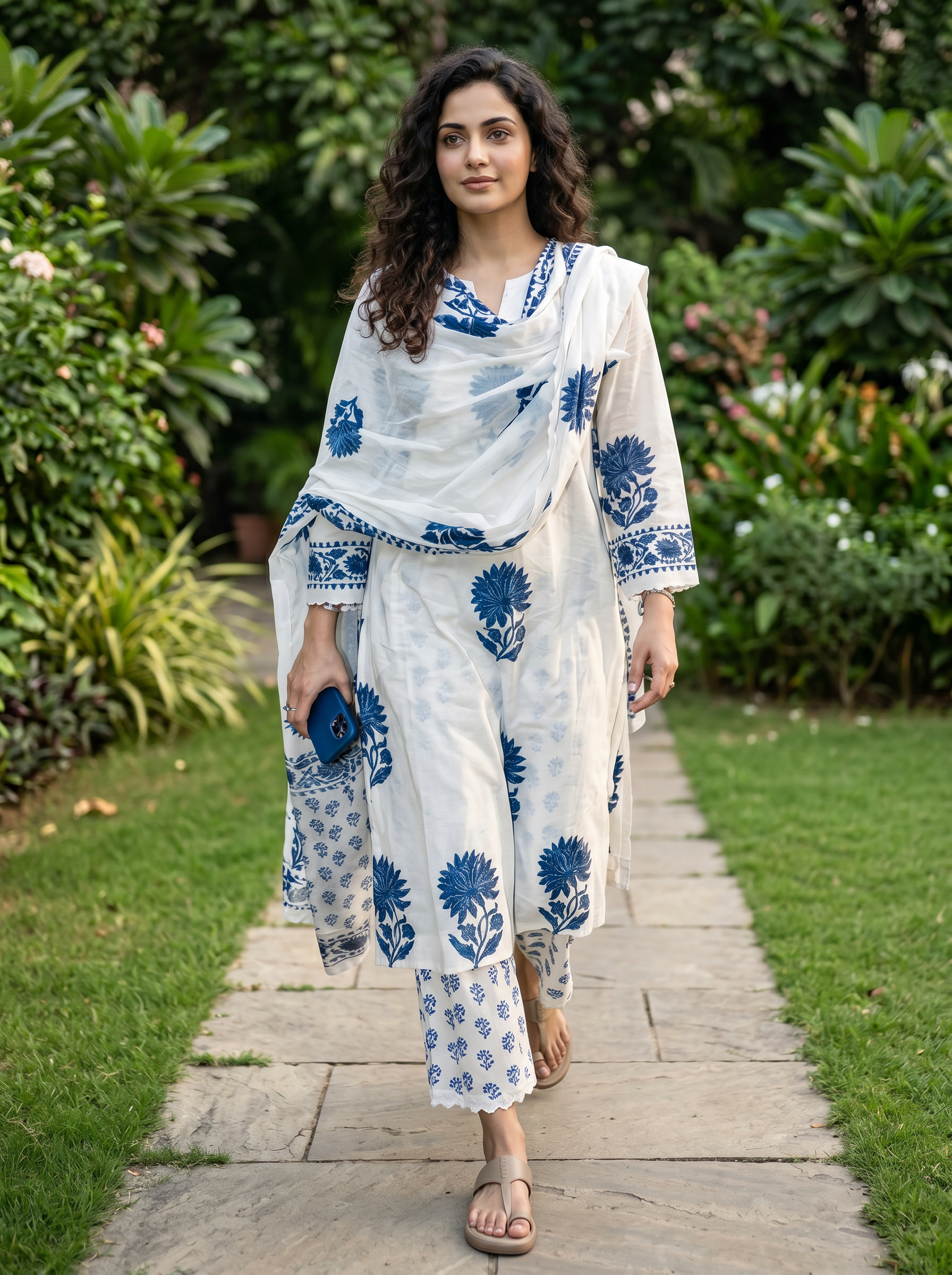 pure jaipuri taj cotton modest co ord set