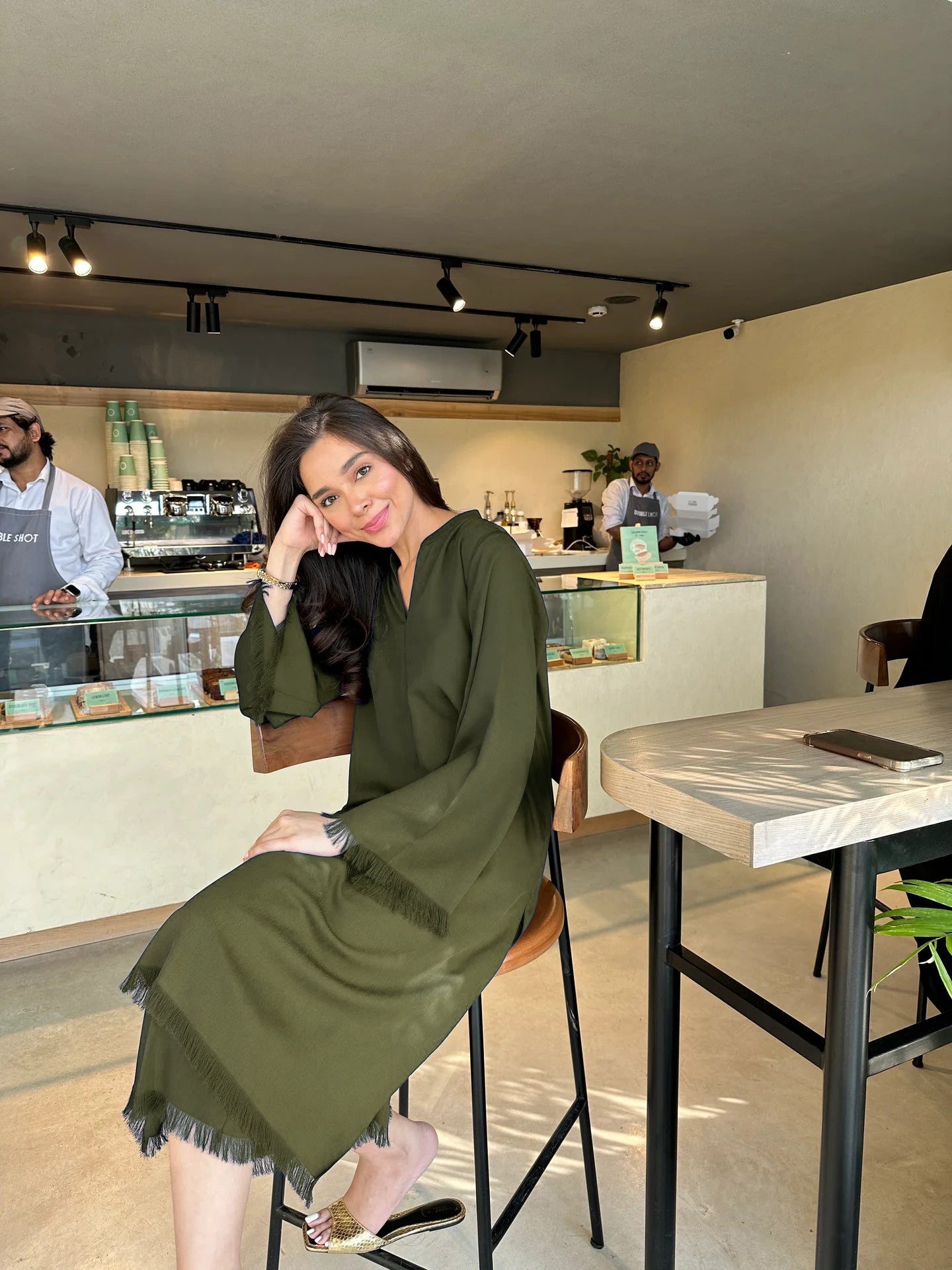 premium modest co ord set with fringe detail