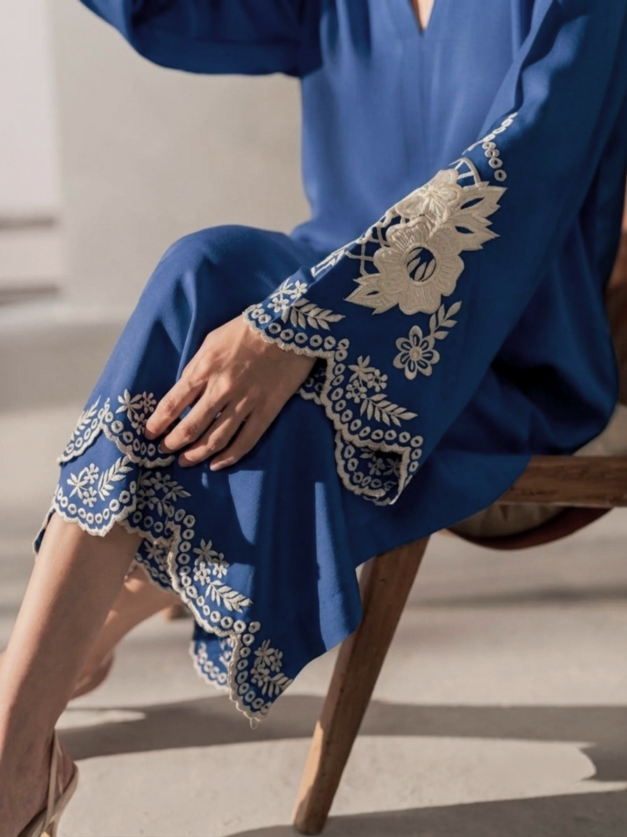 Elara Luxe Modest Co-Ord Set With Scarf