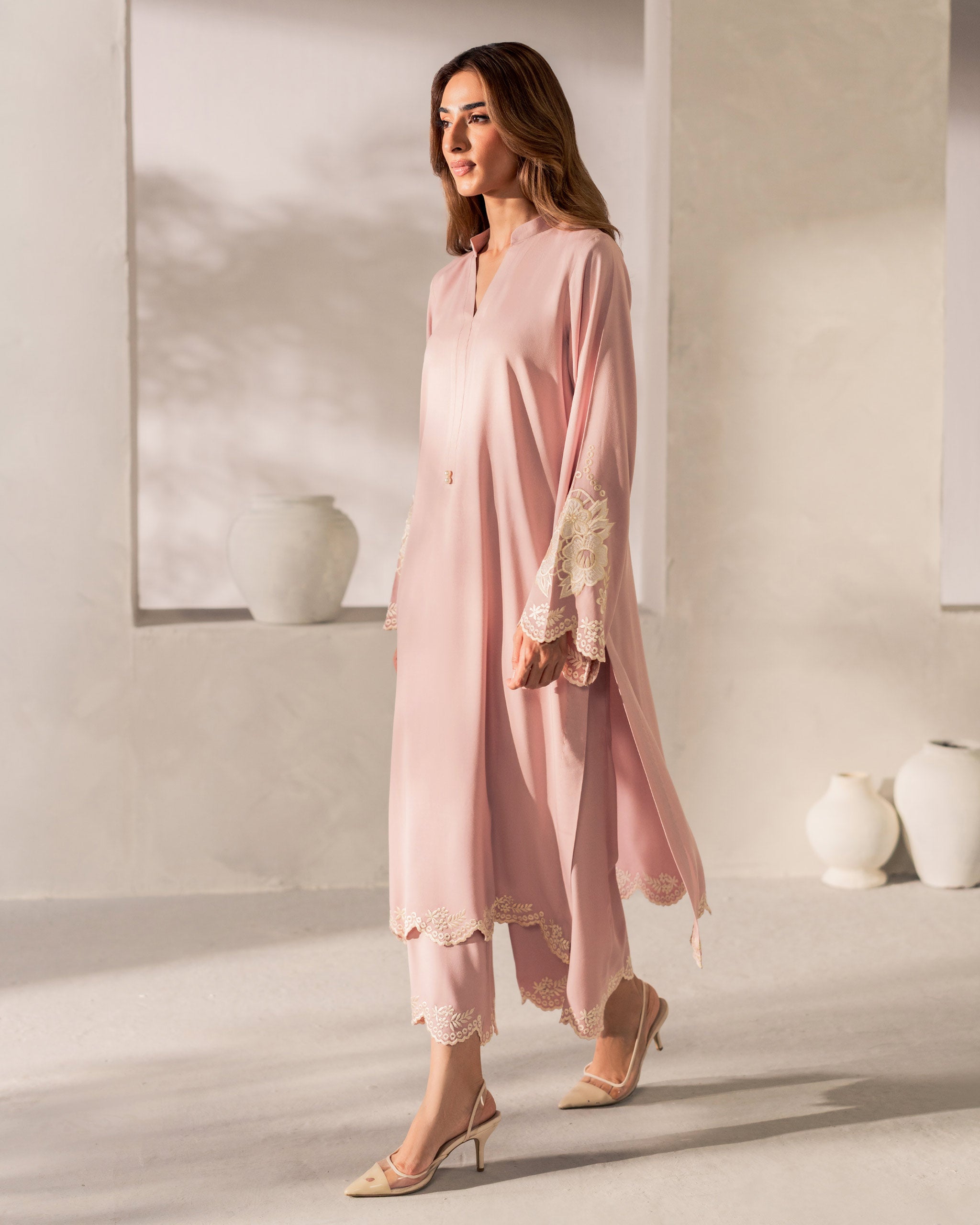 Elara Luxe Modest Co-Ord Set With Scarf