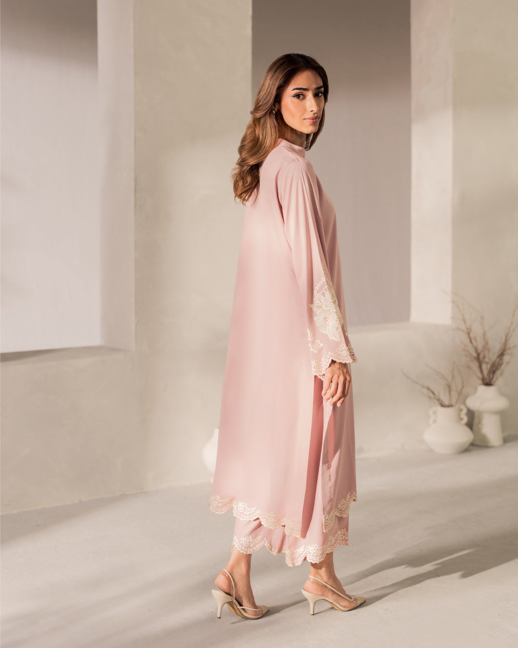Elara Luxe Modest Co-Ord Set With Scarf