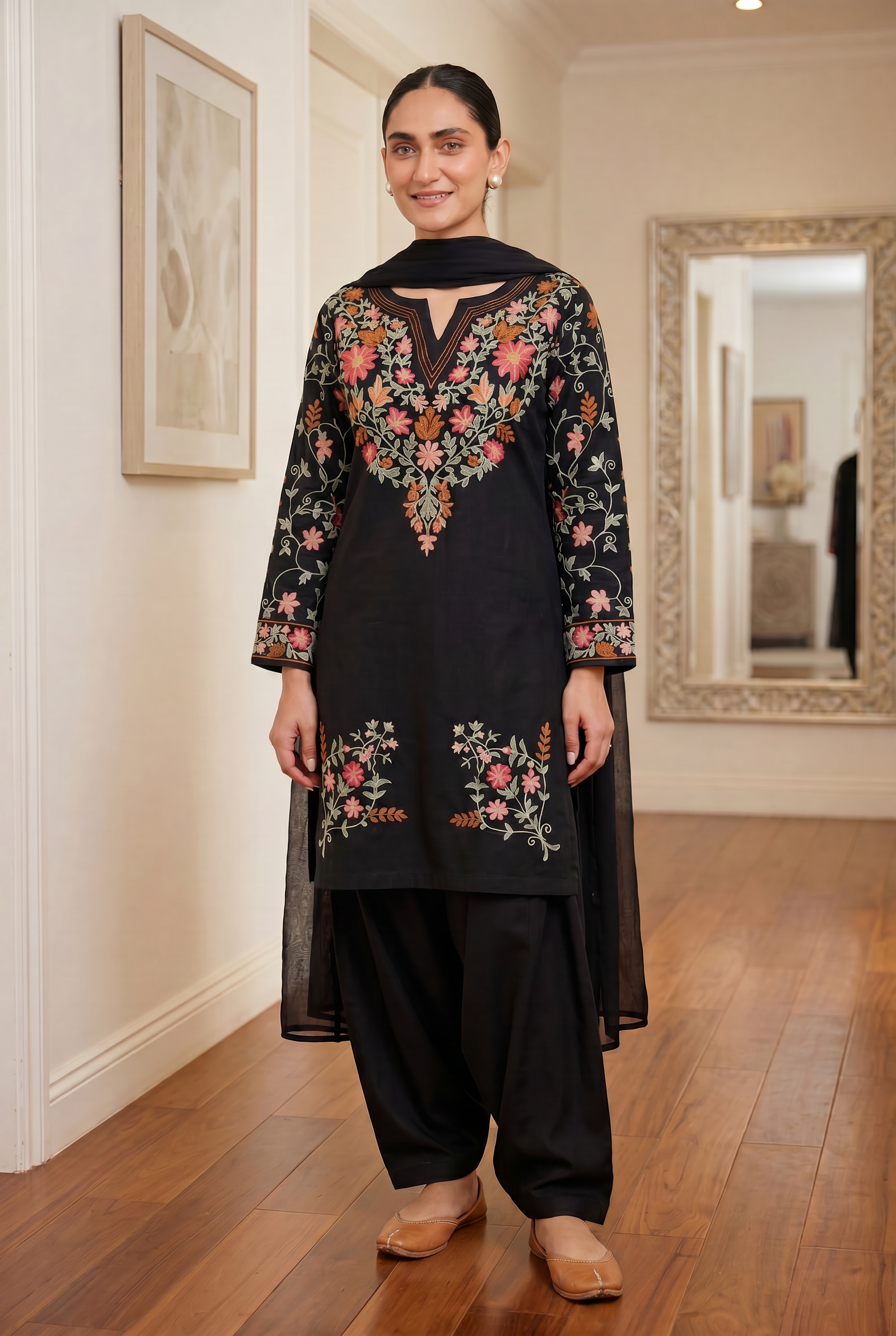 Midnight Blossom Signature Farshi Set